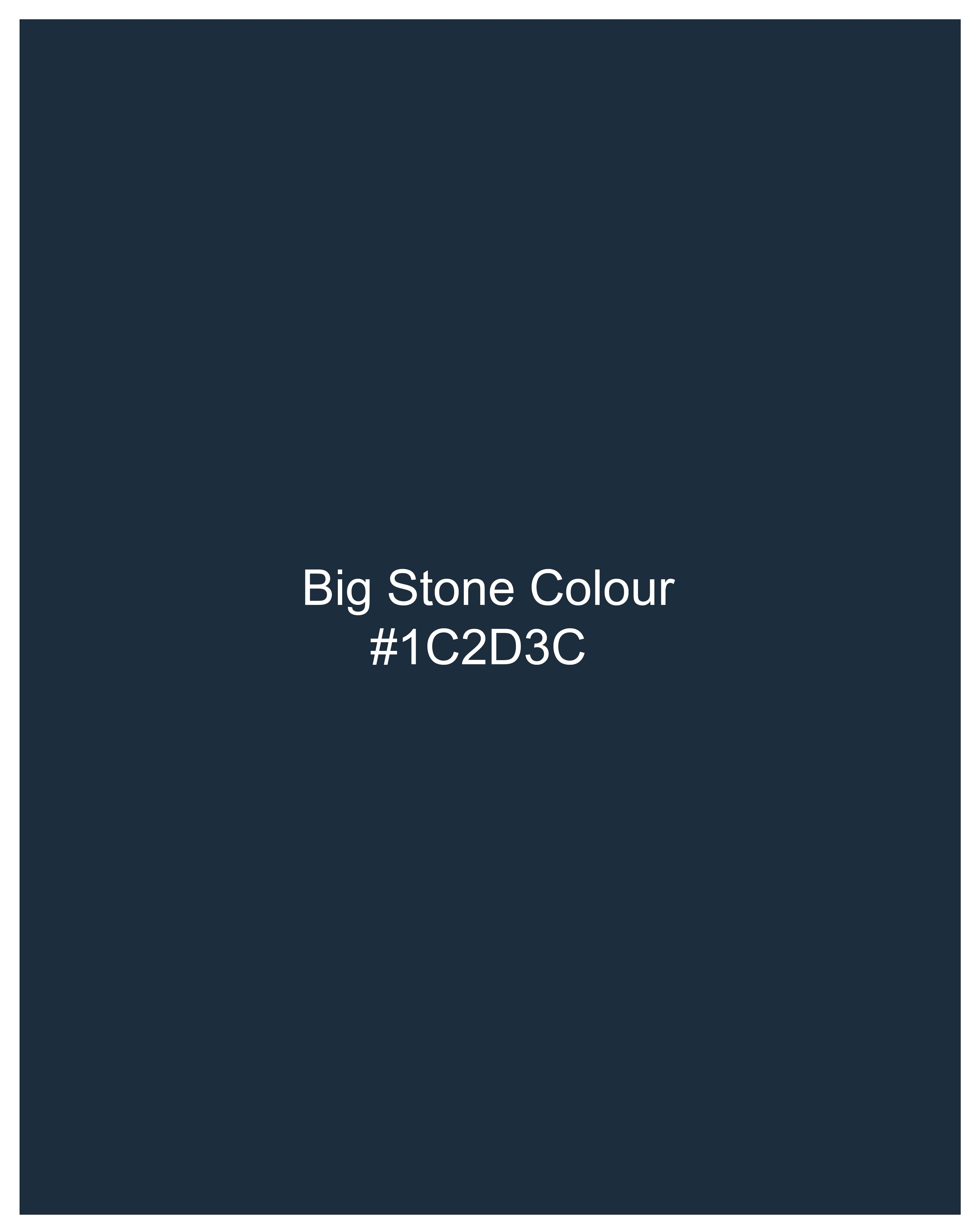 Big Stone Blue Premium Cotton Designer Tuxedo Blazer with Shawl BL2351-BKL-D241-36, BL2351-BKL-D241-38, BL2351-BKL-D241-40, BL2351-BKL-D241-42, BL2351-BKL-D241-44, BL2351-BKL-D241-46, BL2351-BKL-D241-48, BL2351-BKL-D241-50, BL2351-BKL-D241-52, BL2351-BKL-D241-54, BL2351-BKL-D241-56, BL2351-BKL-D241-58, BL2351-BKL-D241-60