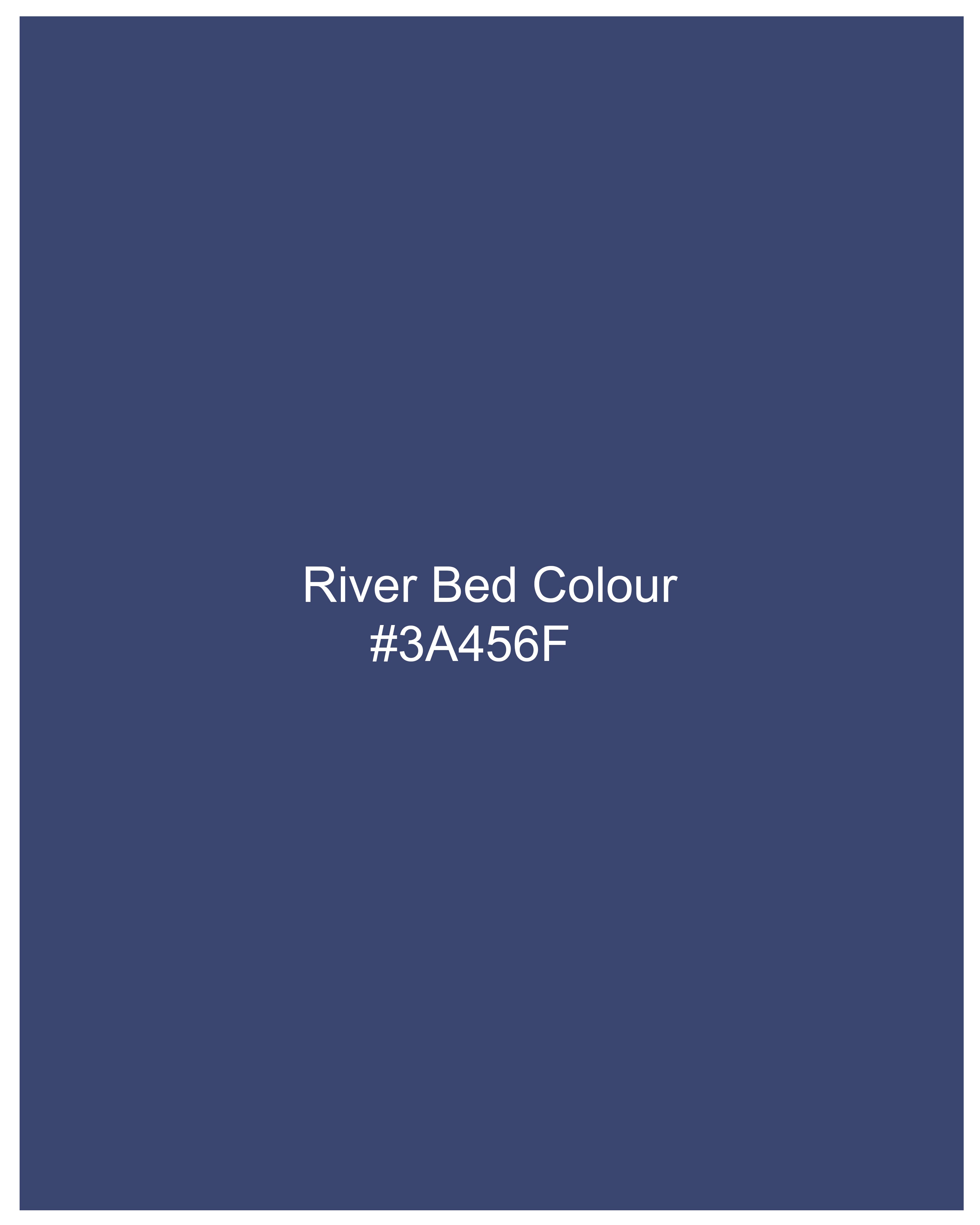 River Bed Blue Bandhgala Designer Blazer