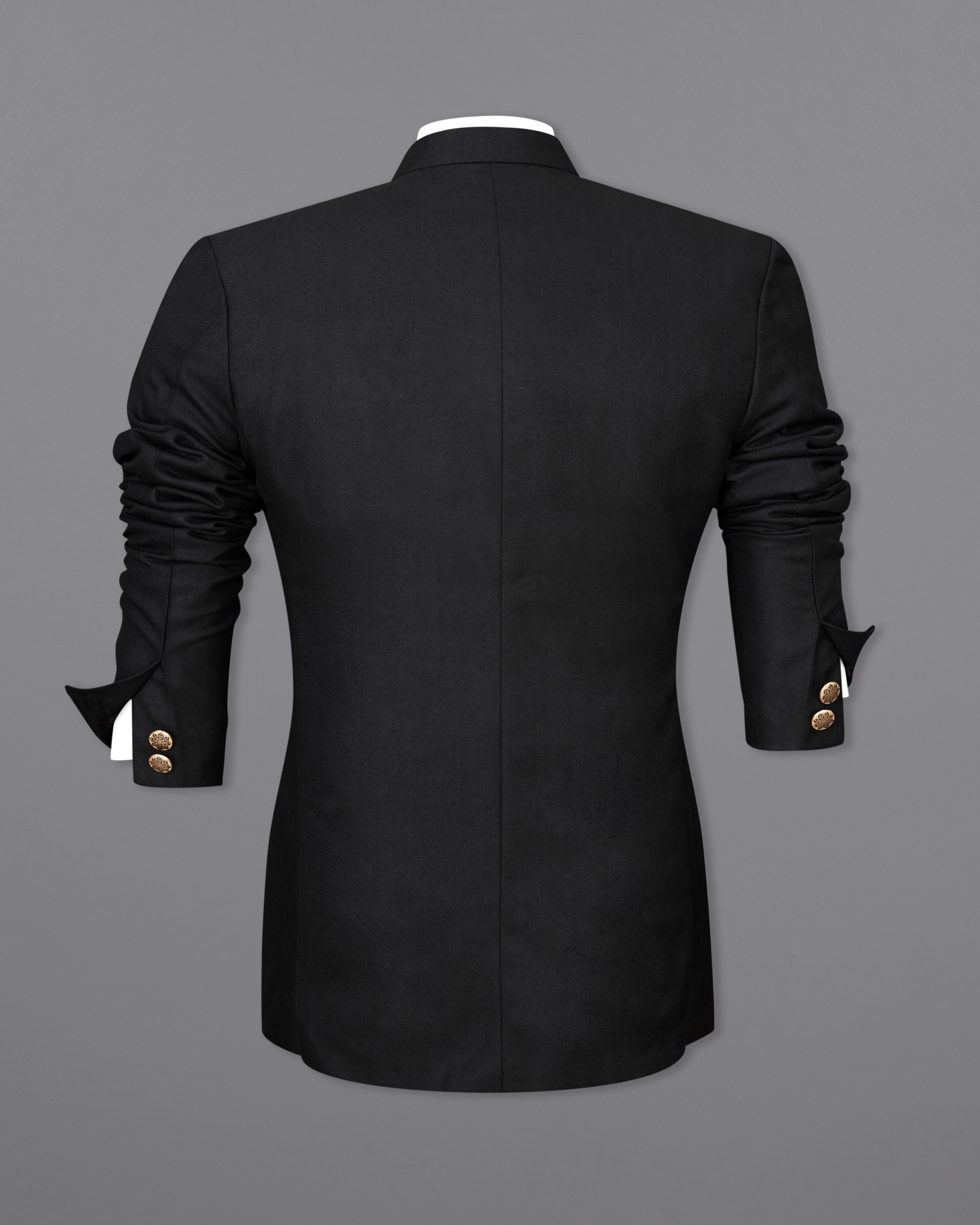 Jade Black Bandhgala Designer Blazer