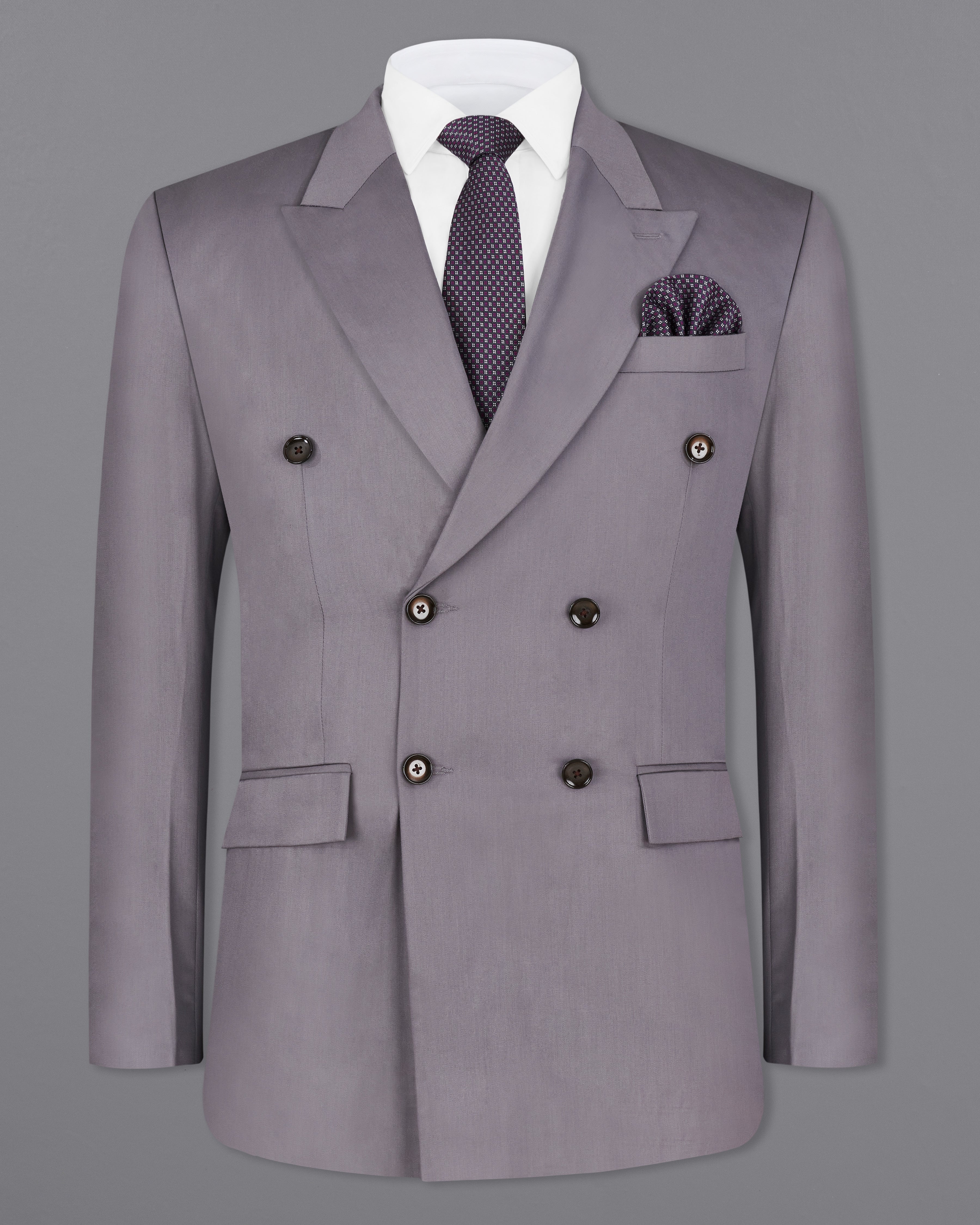 Light Gray Double Breasted Blazer BL2448-DB-36, BL2448-DB-38, BL2448-DB-40, BL2448-DB-42, BL2448-DB-44, BL2448-DB-46, BL2448-DB-48, BL2448-DB-50, BL2448-DB-52, BL2448-DB-54, BL2448-DB-56, BL2448-DB-58, BL2448-DB-60					