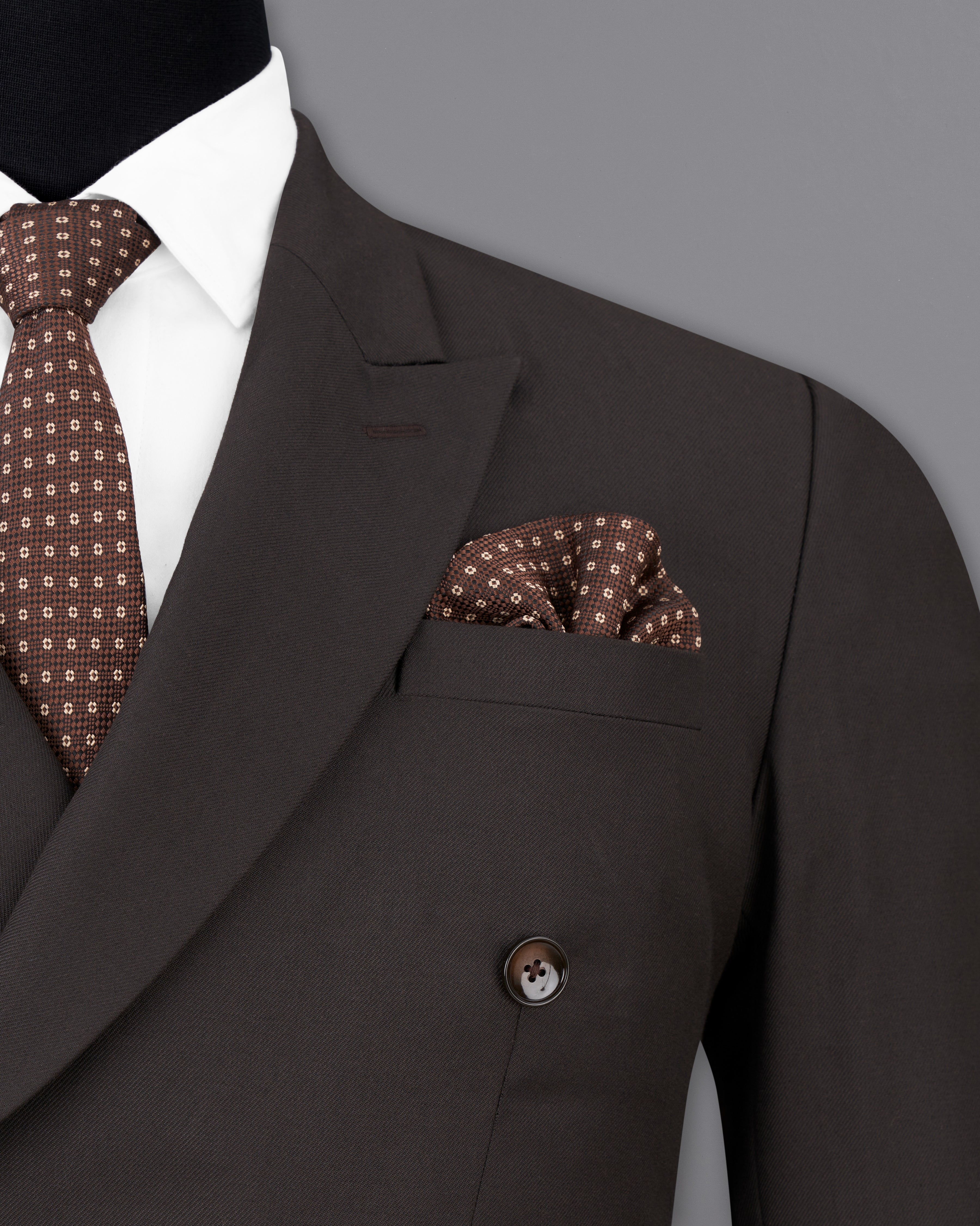 Eclipse Brown Double Breasted Blazer BL2500-DB-36, BL2500-DB-38, BL2500-DB-40, BL2500-DB-42, BL2500-DB-44, BL2500-DB-46, BL2500-DB-48, BL2500-DB-50, BL2500-DB-52, BL2500-DB-54, BL2500-DB-56, BL2500-DB-58, BL2500-DB-60