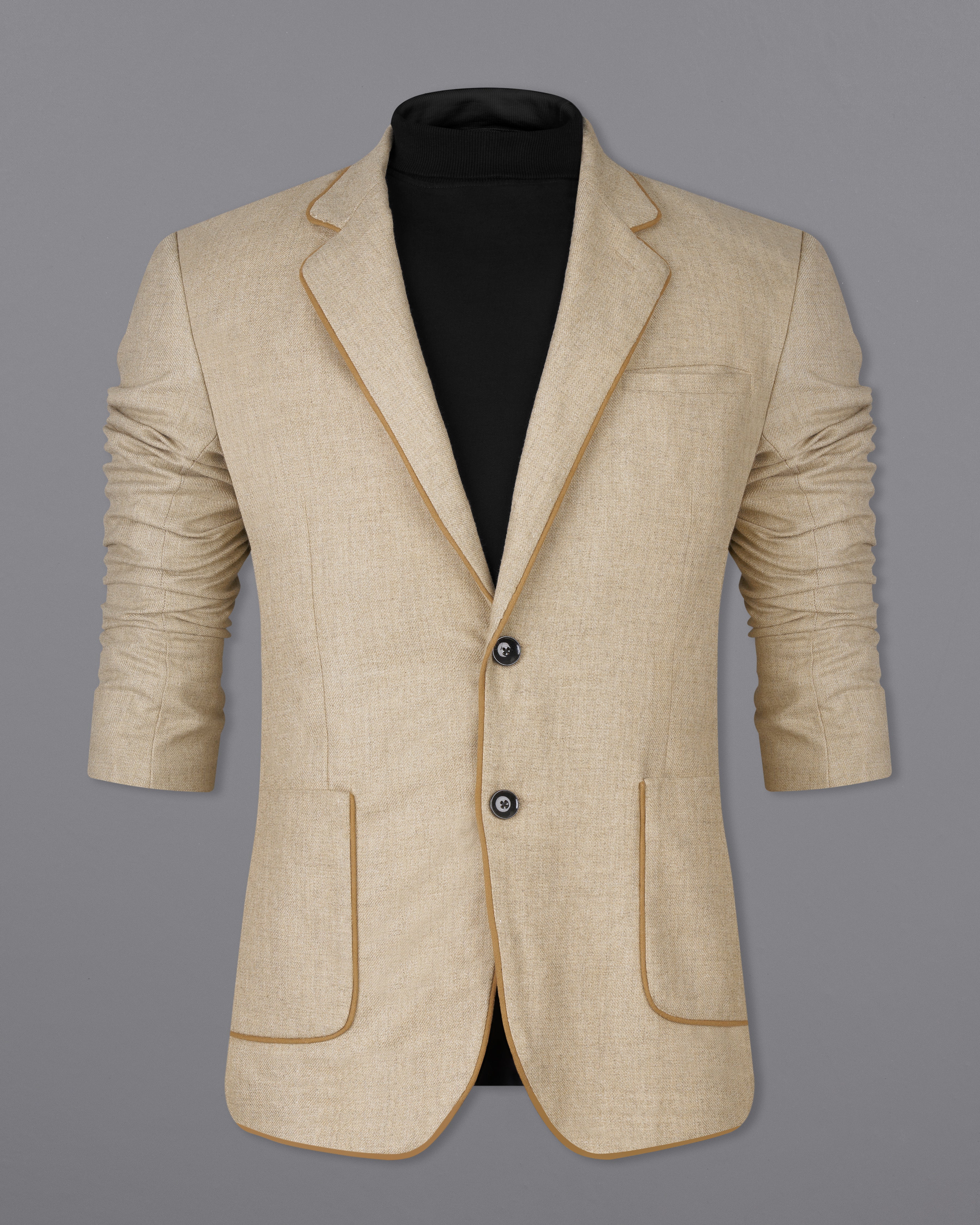 Bronco Brown Wool Rich Blazer