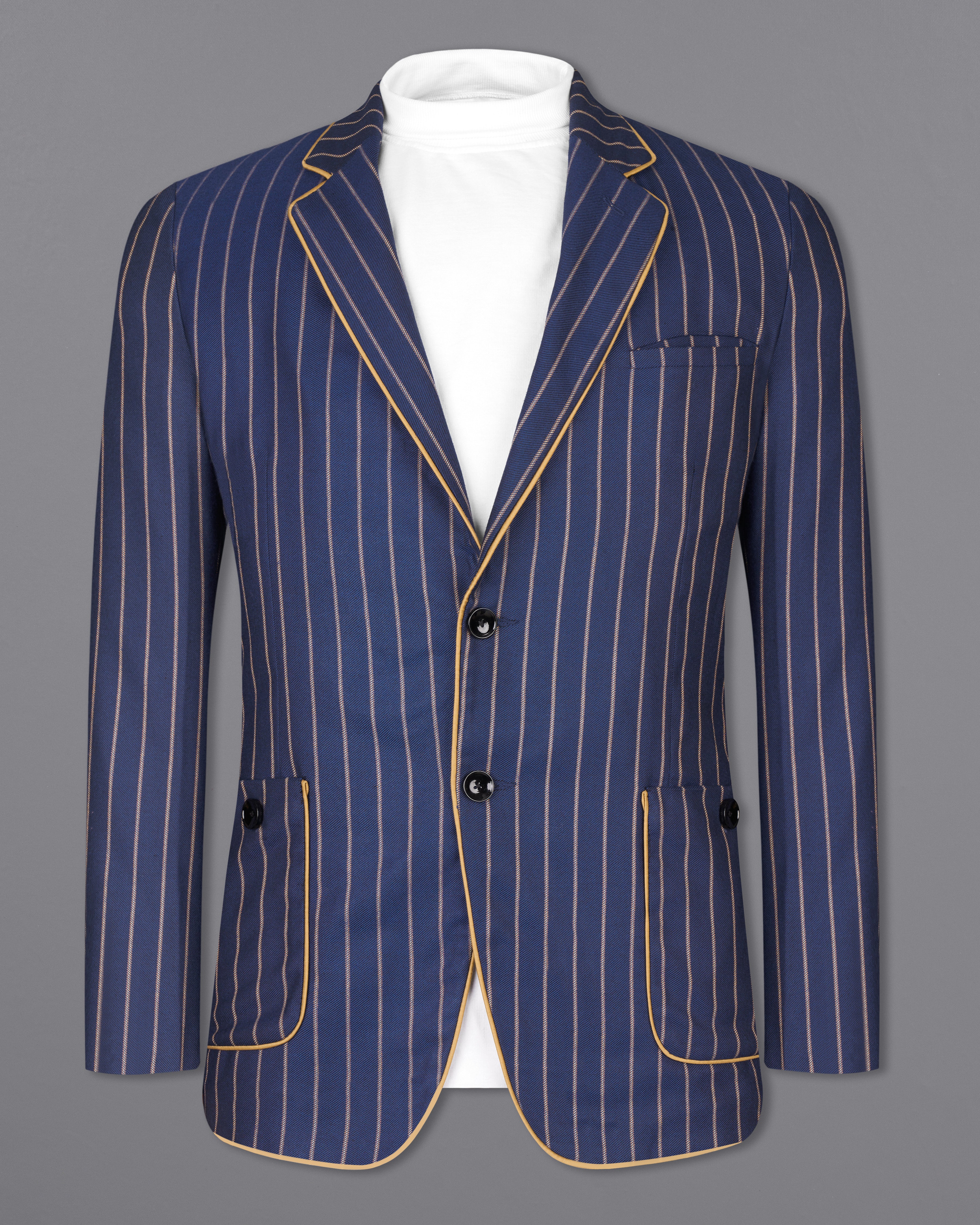 Pickled Blue Striped Blazer