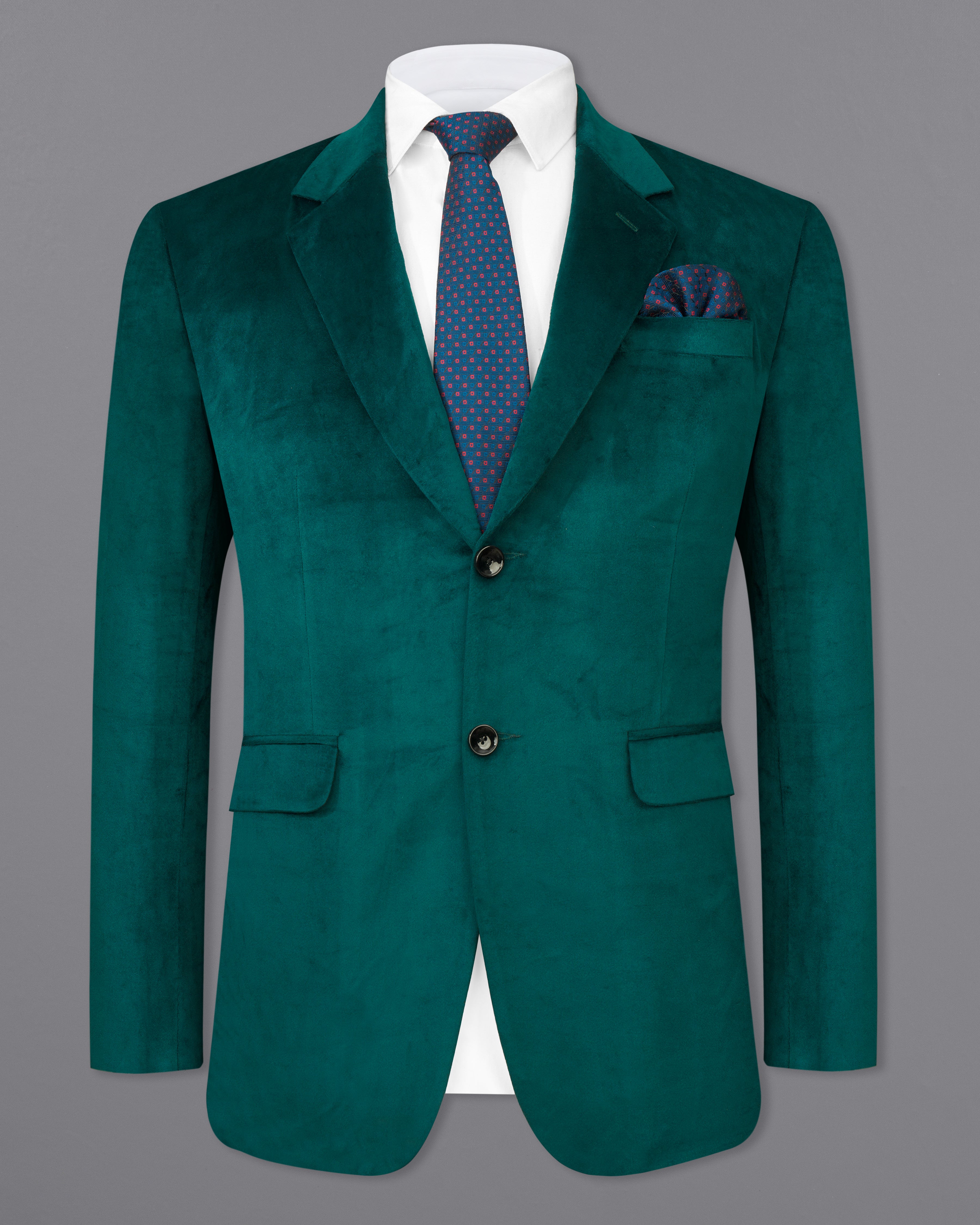 Burnham Green Single Breasted Velvet Blazer BL2574-SB-36,BL2574-SB-38,BL2574-SB-40,BL2574-SB-42,BL2574-SB-44,BL2574-SB-46,BL2574-SB-48,BL2574-SB-50,,BL2574-SB-52,BL2574-SB-54,BL2574-SB-56,BL2574-SB-58,BL2574-SB-60