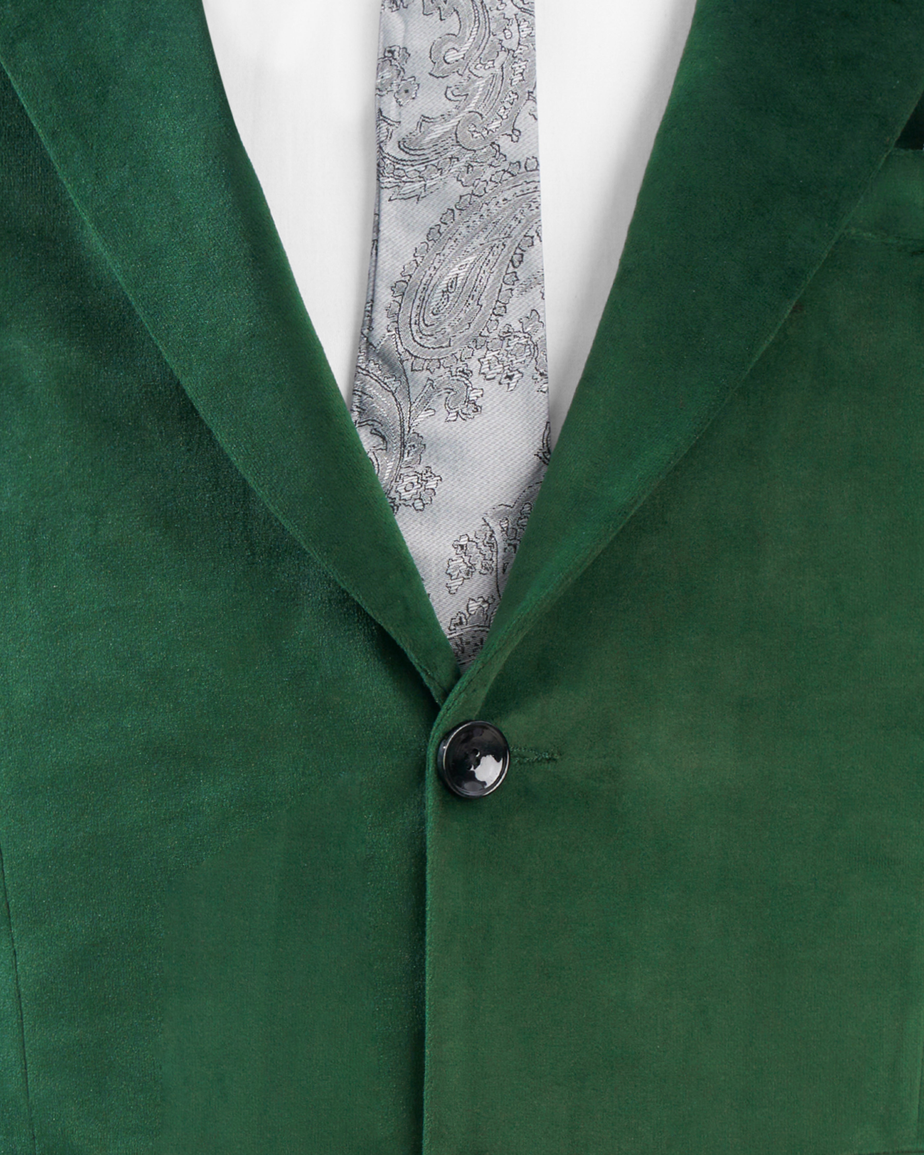 Phthalo Green Single Breasted Velvet Blazer BL2582-SB-36,BL2582-SB-38,BL2582-SB-40,BL2582-SB-42,BL2582-SB-44,BL2582-SB-46,BL2582-SB-48,BL2582-SB-50,,BL2582-SB-52,BL2582-SB-54,BL2582-SB-56,BL2582-SB-58,BL2582-SB-60