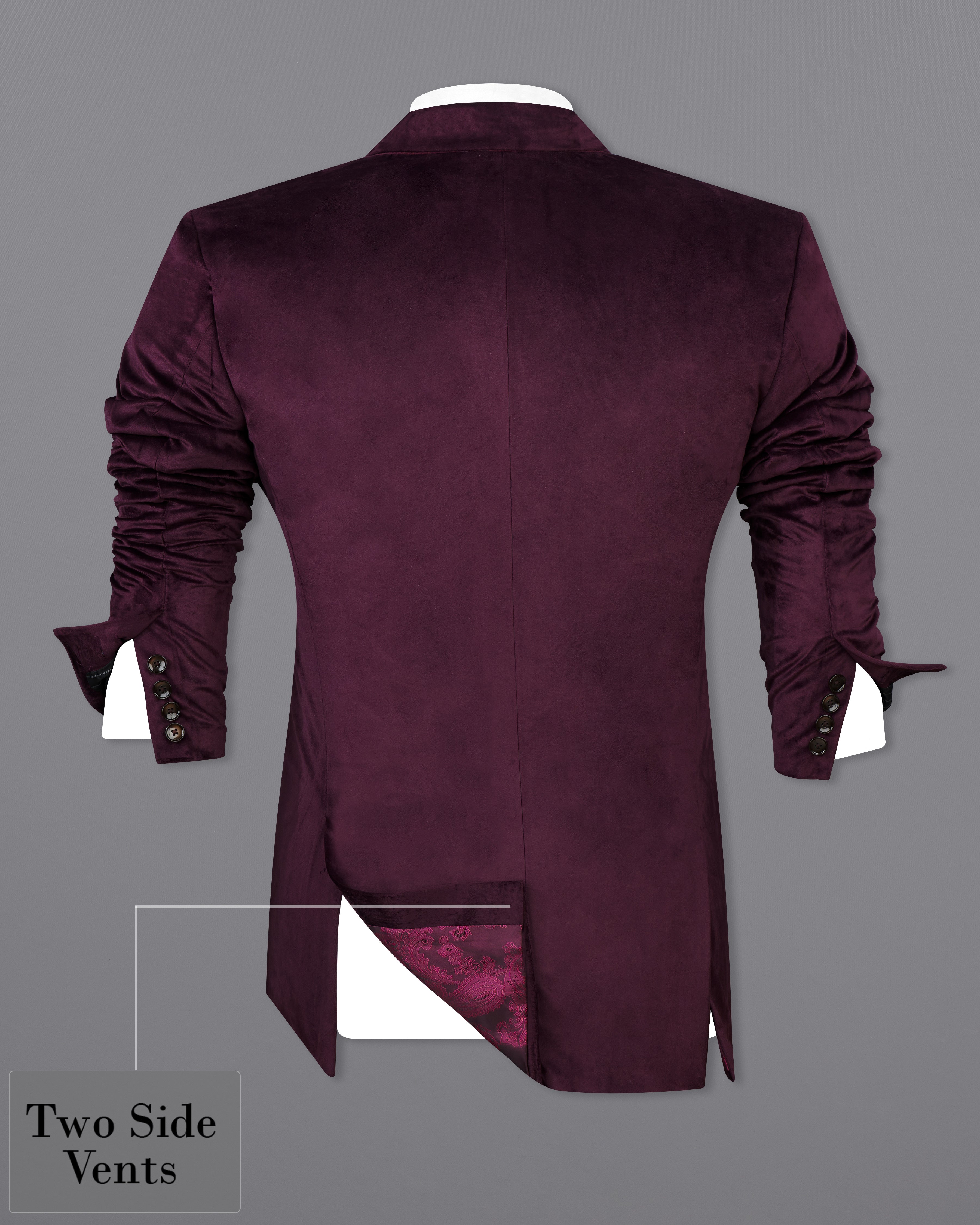 Eclipse Maroon Double Breasted Velvet Blazer BL2597-DB-36,BL2597-DB-38,BL2597-DB-40,BL2597-DB-42,BL2597-DB-44,BL2597-DB-46,BL2597-DB-48,BL2597-DB-50,,BL2597-DB-52,BL2597-DB-54,BL2597-DB-56,BL2597-DB-58,BL2597-DB-60