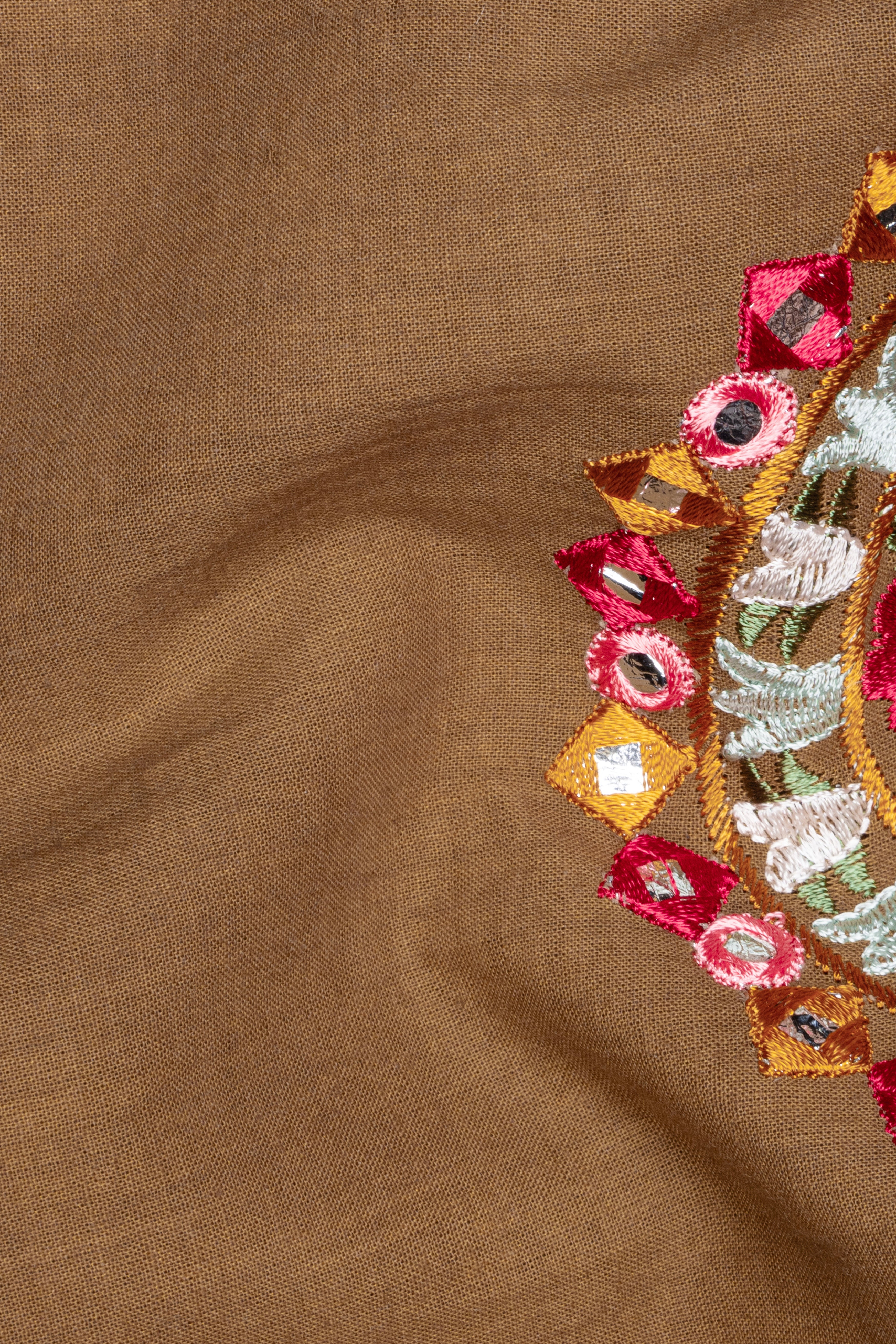 Spicy Mix Brown With Shisha work Embroidered Bandhgala Jodhpuri