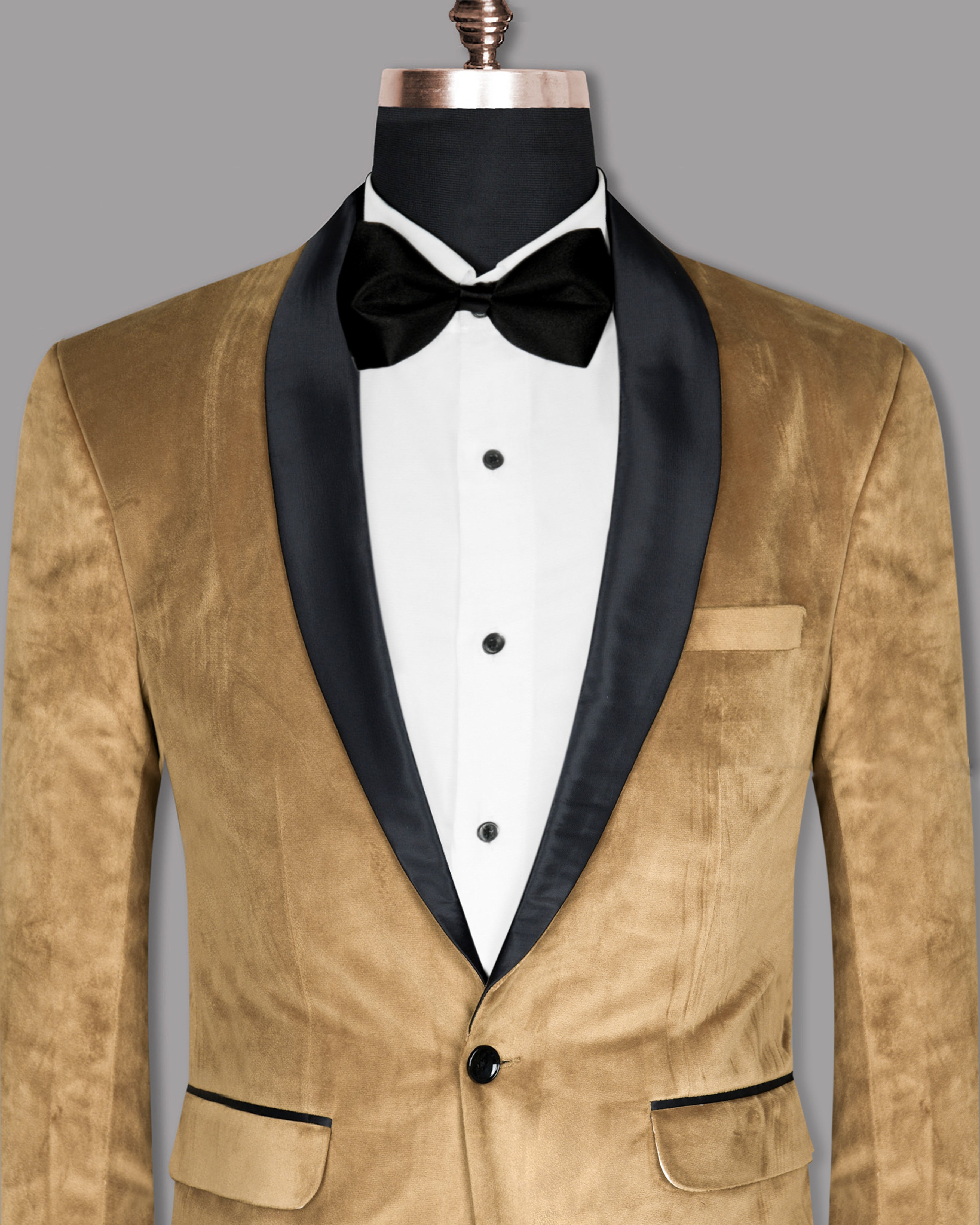 Camel Velvet Designer Tuxedo Blazers BL865-BKL-36, BL865-BKL-52, BL865-BKL-40, BL865-BKL-56, BL865-BKL-46, BL865-BKL-48, BL865-BKL-54, BL865-BKL-42, BL865-BKL-58, BL865-BKL-60, BL865-BKL-44, BL865-BKL-38, BL865-BKL-50