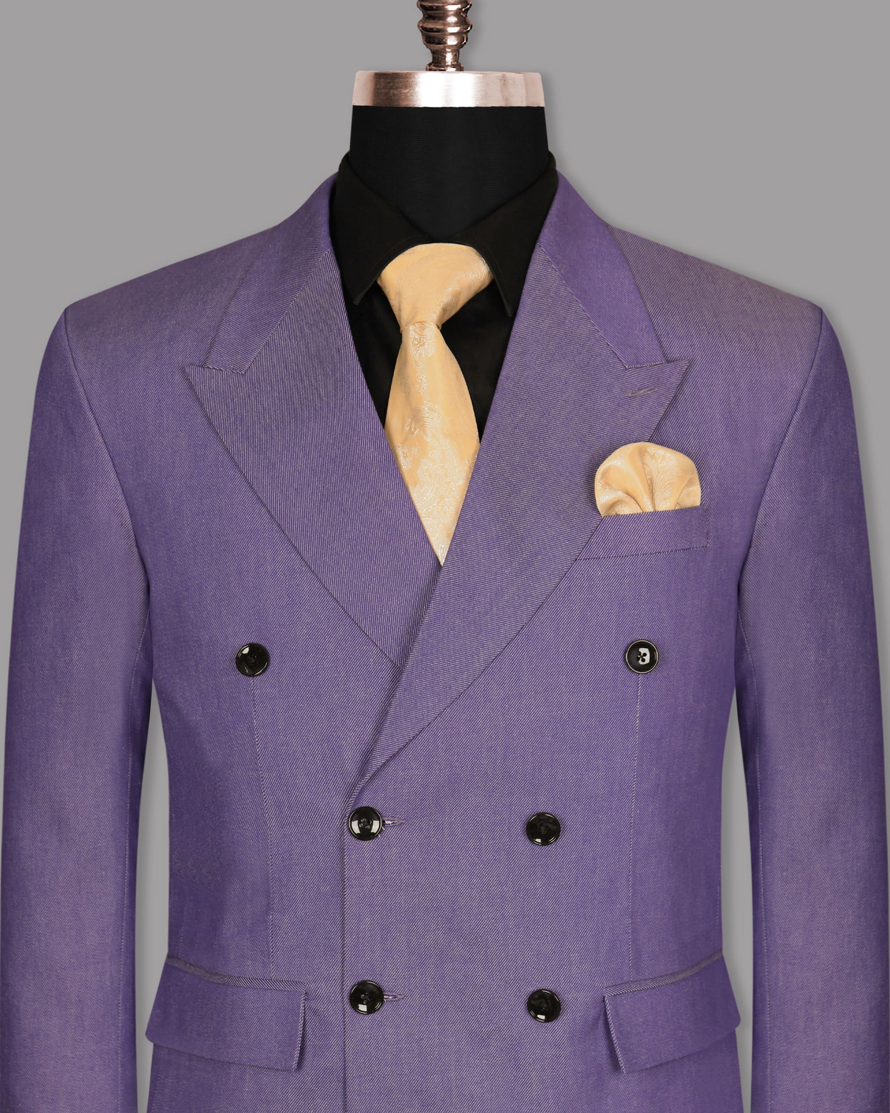 Lilac Premium Cotton Double Breasted Blazer BL971-DB-42, BL971-DB-44, BL971-DB-36, BL971-DB-38, BL971-DB-40, BL971-DB-46, BL971-DB-48, BL971-DB-50, BL971-DB-52, BL971-DB-54, BL971-DB-56, BL971-DB-58, BL971-DB-60