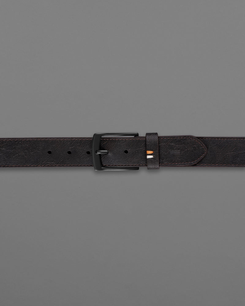 Dark Brown Leather Free Lightweight Handcrafted Belt BT100-28, BT100-30, BT100-32, BT100-34, BT100-36, BT100-38