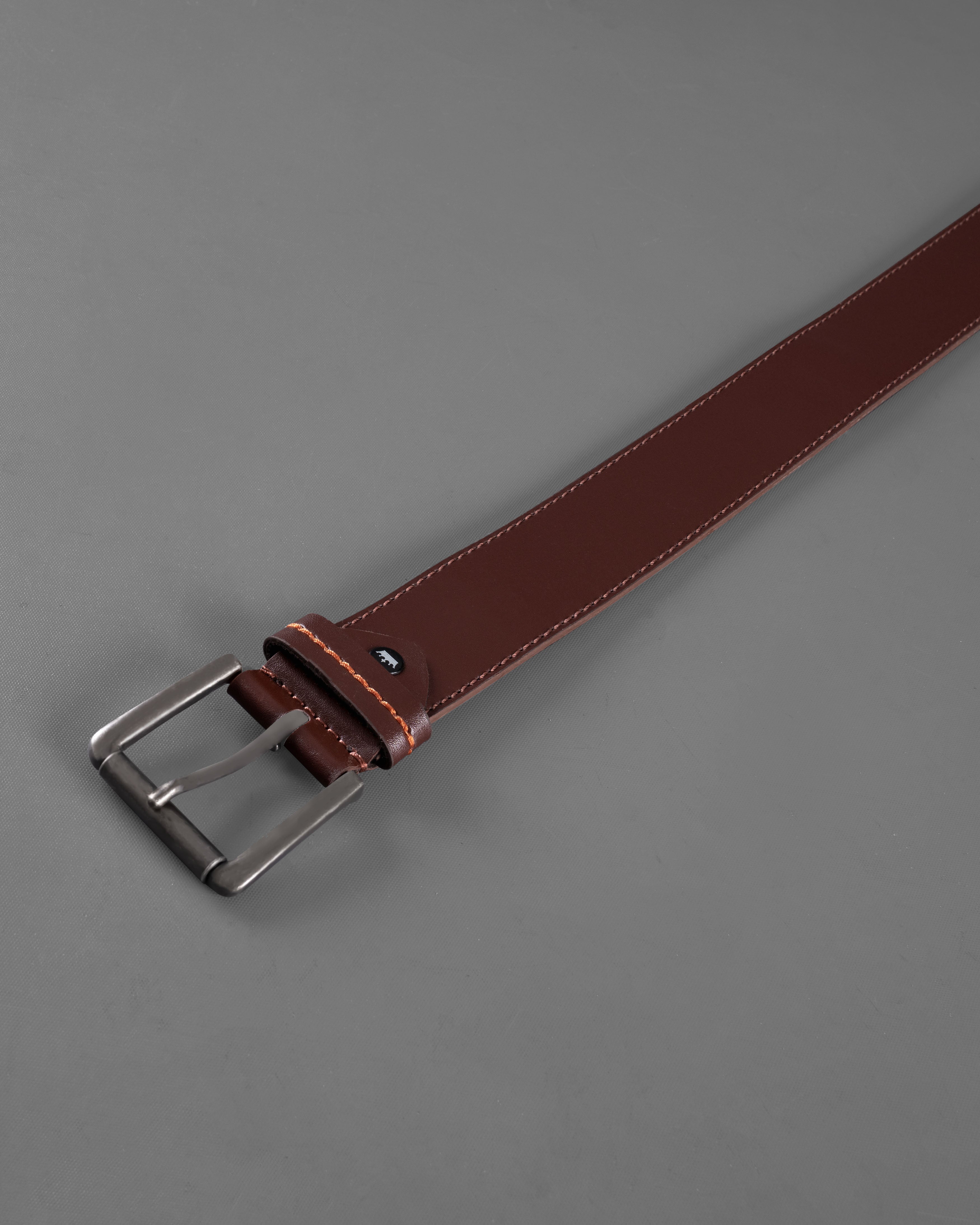 Tan Brown with Metallic Buckle Leather Free Lightweight Handcrafted Belt BT107-28, BT107-30, BT107-32, BT107-34, BT107-36, BT107-38