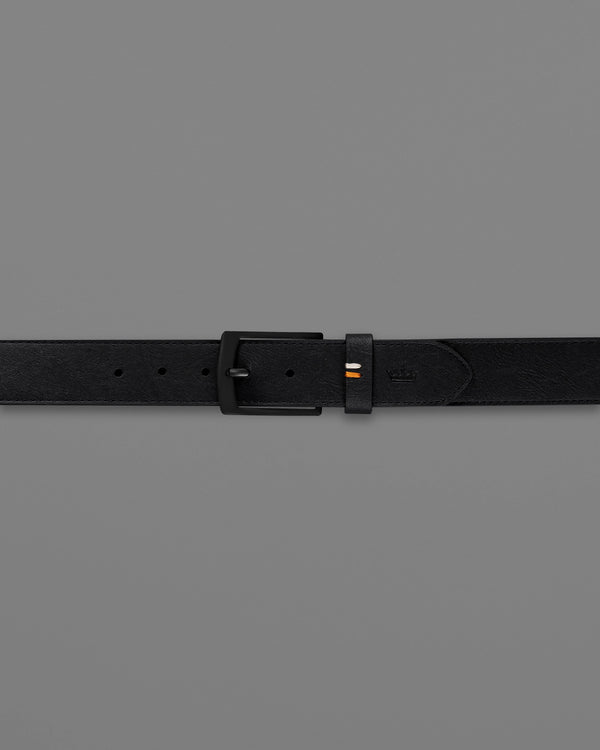 Jade Black Leather Free Lightweight Handcrafted Belt BT098-28, BT098-30, BT098-32, BT098-34, BT098-36, BT098-38