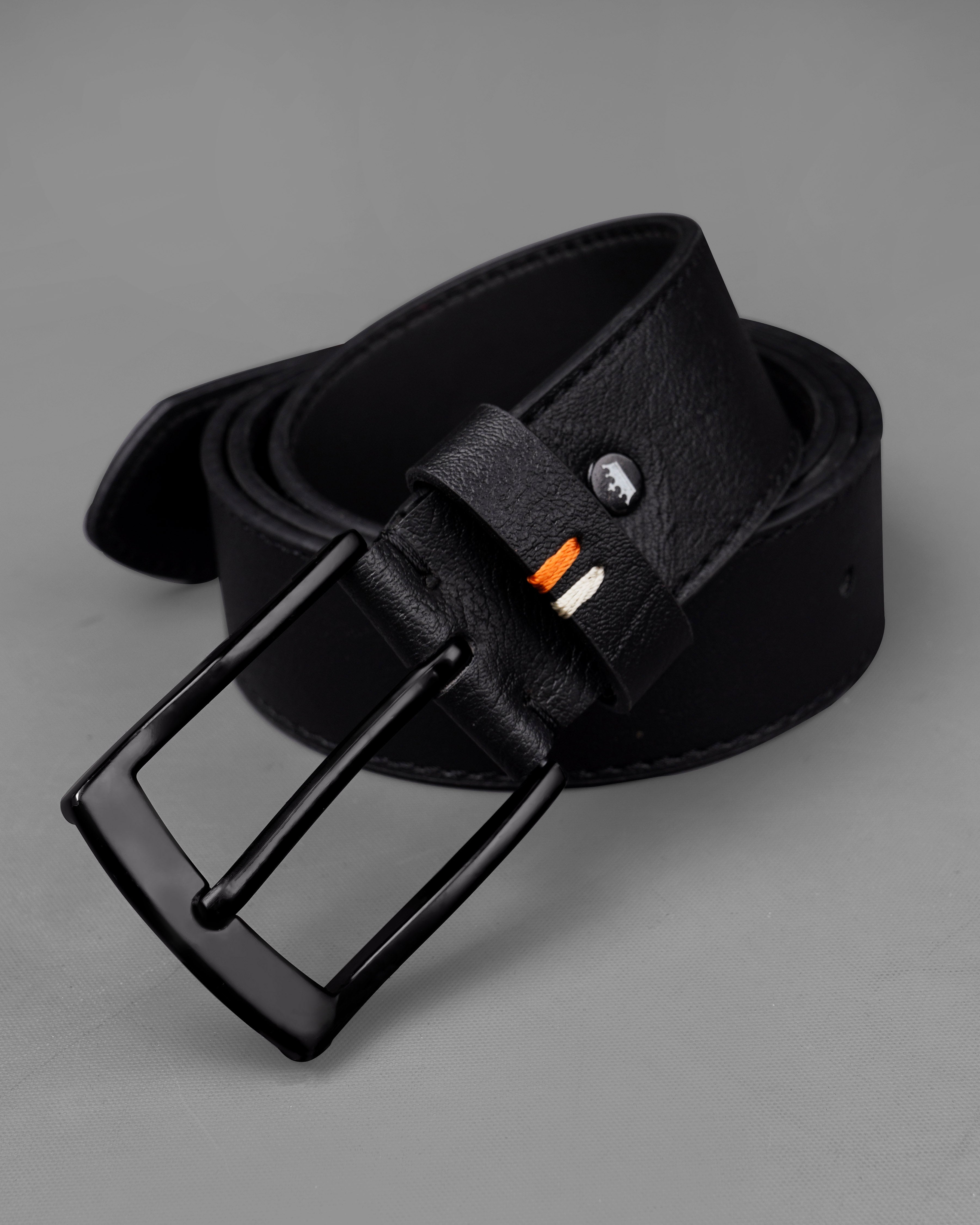 Jade Black Leather Free Lightweight Handcrafted Belt BT098-28, BT098-30, BT098-32, BT098-34, BT098-36, BT098-38