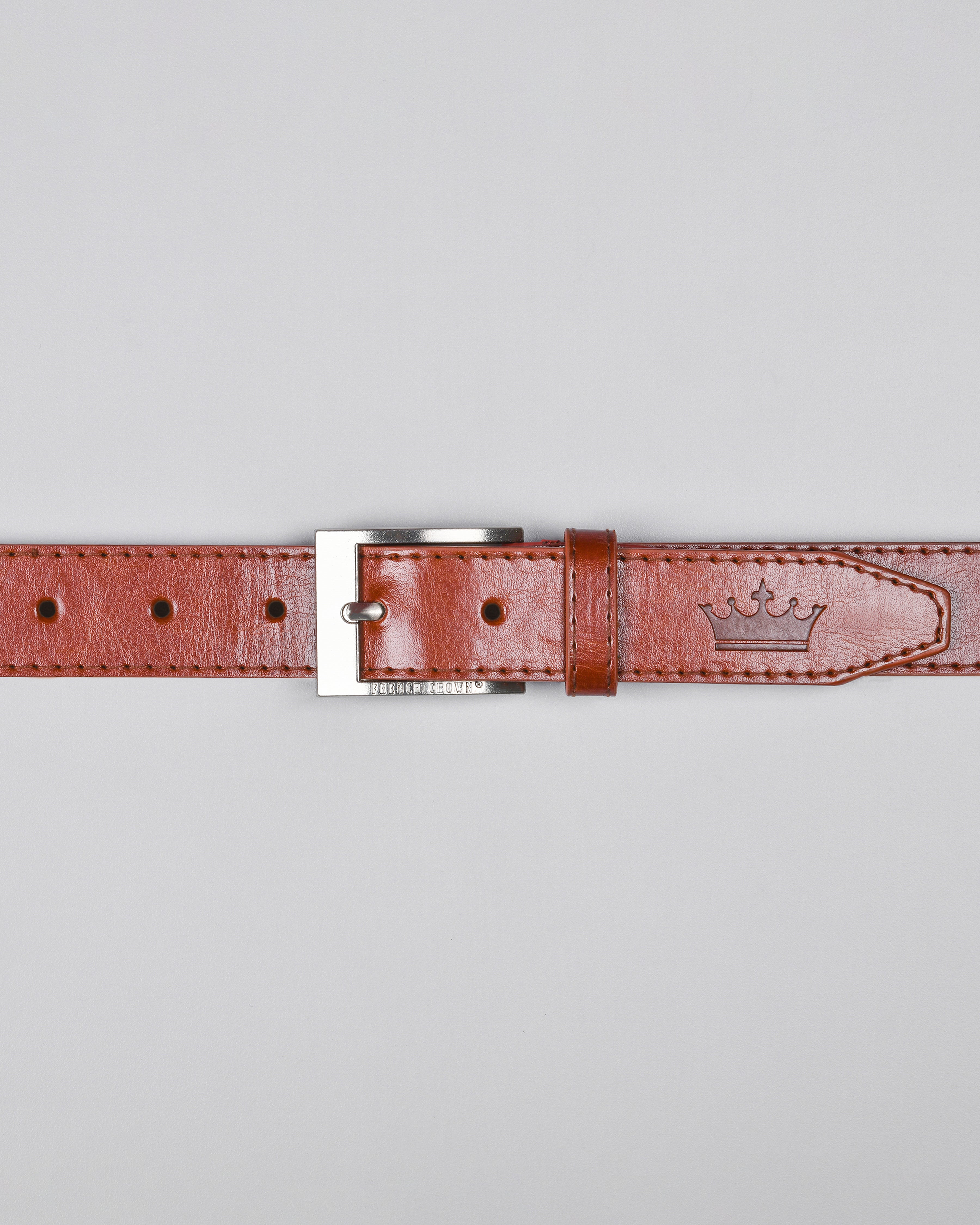 Brown Vegan Leather Lightweight Belt BT01-28, BT01-30, BT01-34, BT01-36, BT01-38, BT01-32