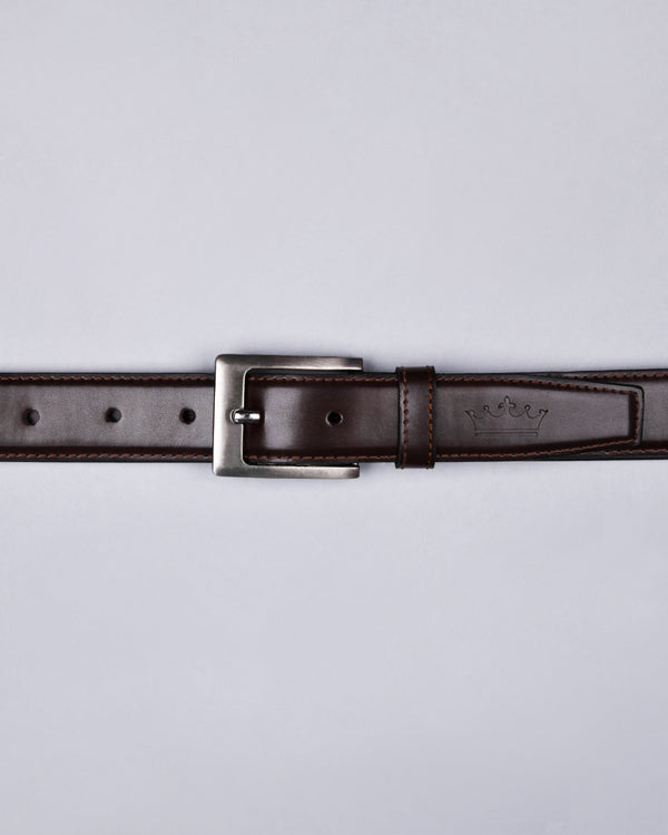 Brown Vegan Leather Handcrafted Belt BT06-30, BT06-38, BT06-32, BT06-36, BT06-28, BT06-34
