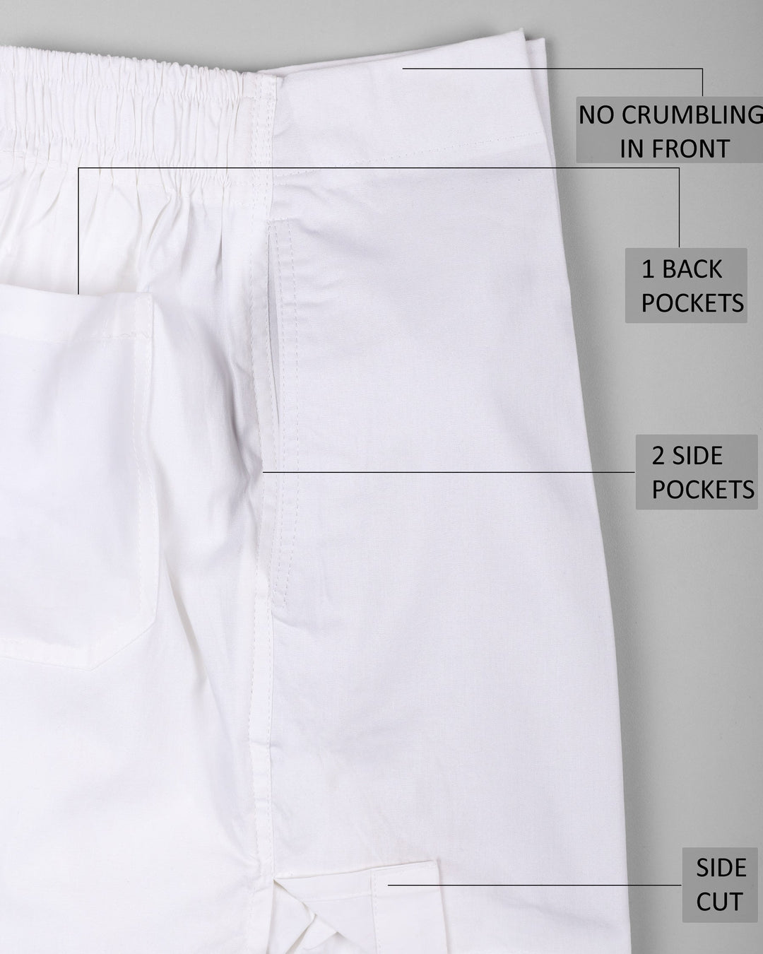 Cotton Superior Long Leg Boxer Brief | White 73090-101