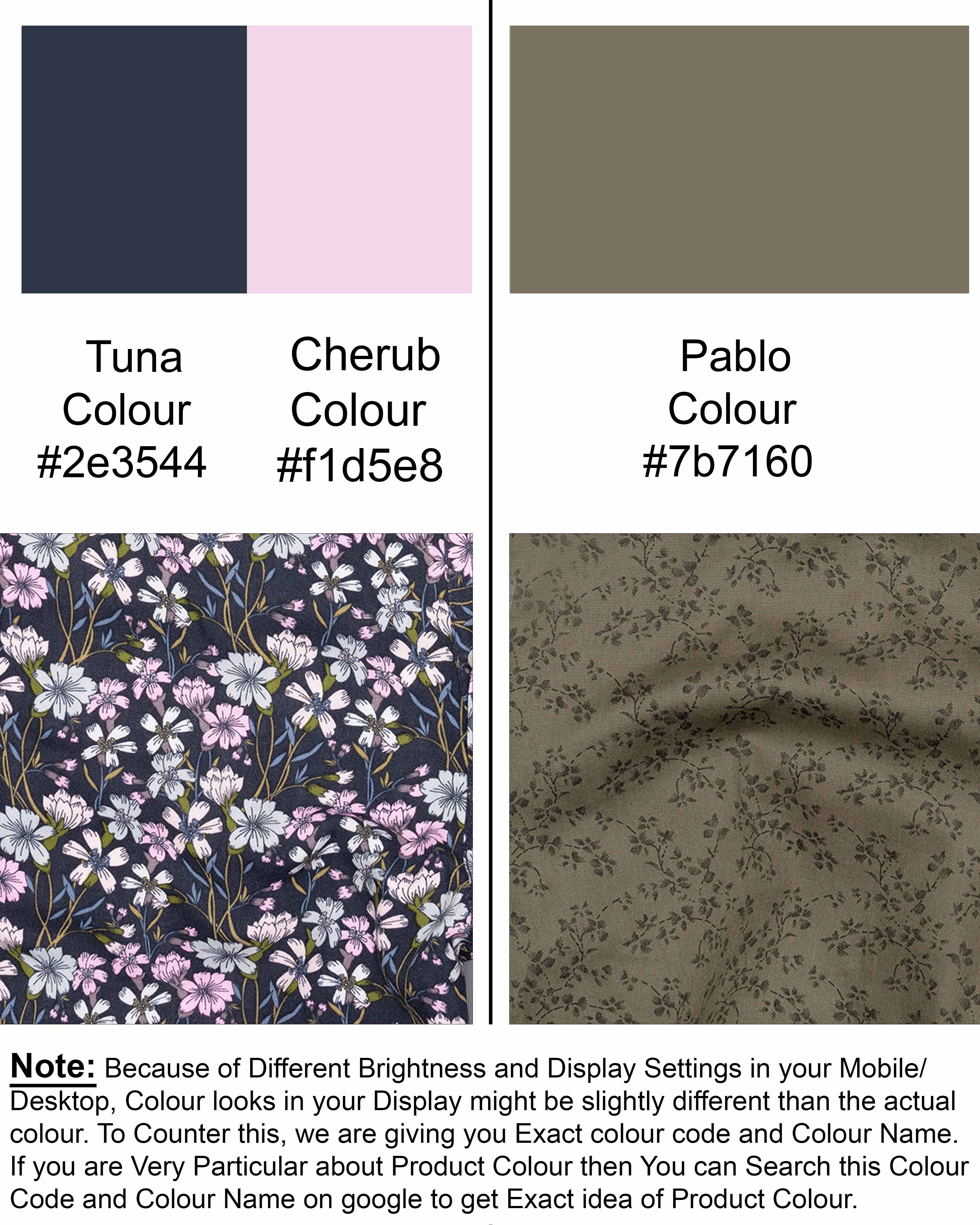 Tuna Flowers Printed and Pablo Tencel Boxers BX377-28, BX377-30, BX377-32, BX377-34, BX377-36, BX377-38, BX377-40, BX377-42, BX377-44