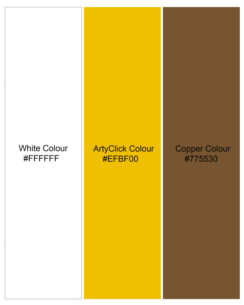 Artyclick Yellow Floral Printed Premium Cotton and Chestnut Pink Tencel Boxers BX418-28, BX418-30, BX418-32, BX418-34, BX418-36, BX418-38, BX418-40, BX418-42, BX418-44