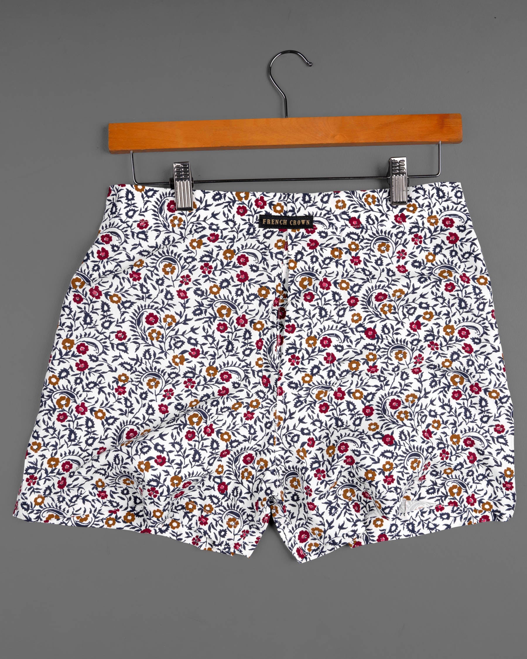 Bright White and Tamarillo Red with Camouflage Green Premium Tencel Boxers BX422-02-28, BX422-02-30, BX422-02-32, BX422-02-34, BX422-02-36, BX422-02-38, BX422-02-40, BX422-02-42, BX422-02-44