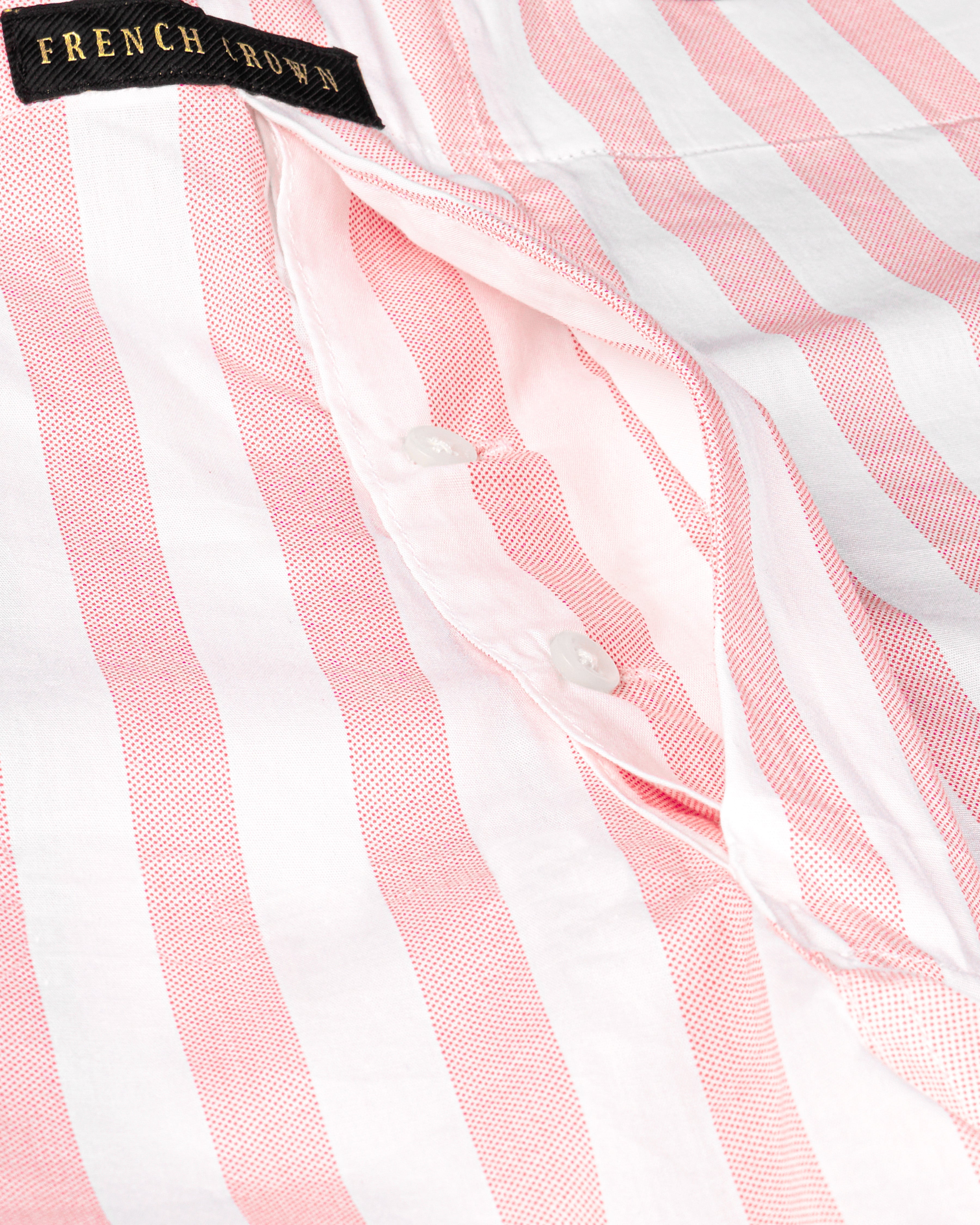 Azalea Pink with White Striped Premium Cotton Boxers BX462-28, BX462-30, BX462-32, BX462-34, BX462-36, BX462-38, BX462-40, BX462-42, BX462-44