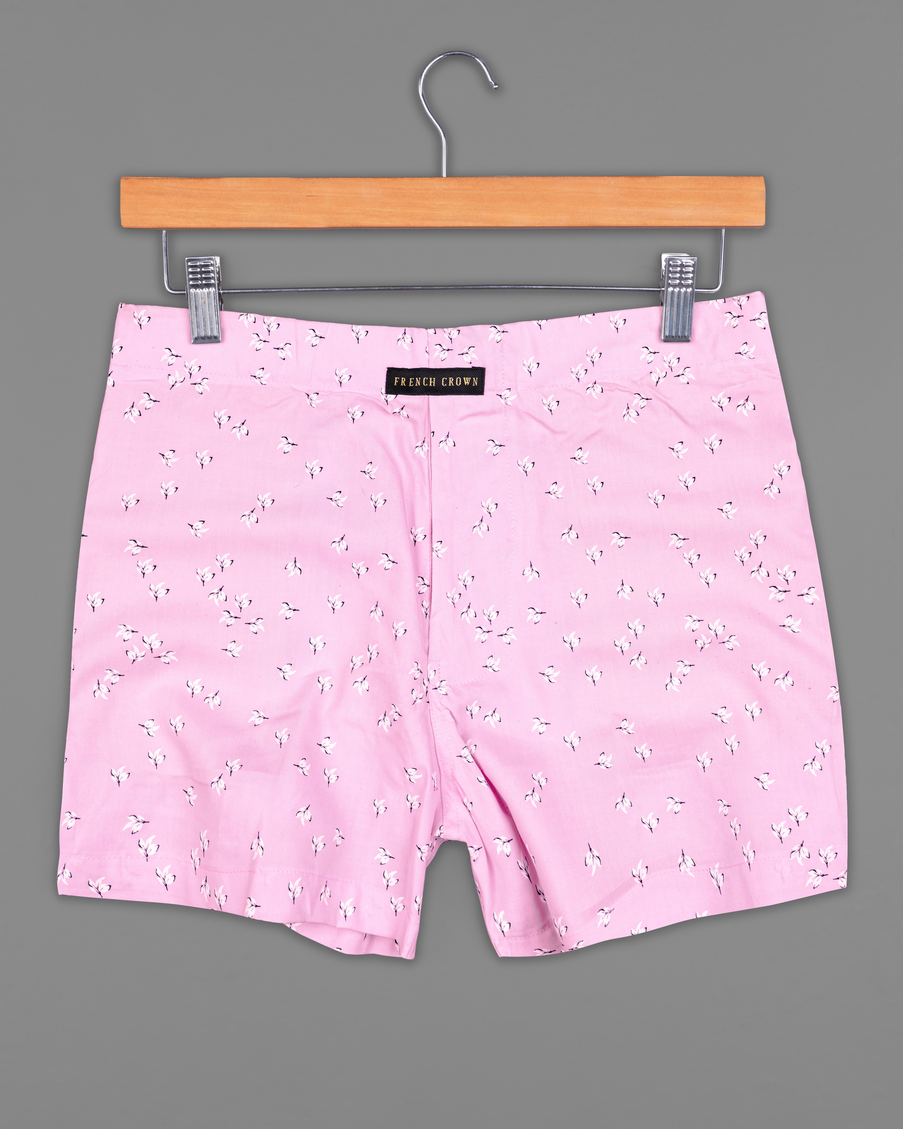 Chantilly Pink Printed Premium Cotton Boxers BX468-28, BX468-30, BX468-32, BX468-34, BX468-36, BX468-38, BX468-40, BX468-42, BX468-44