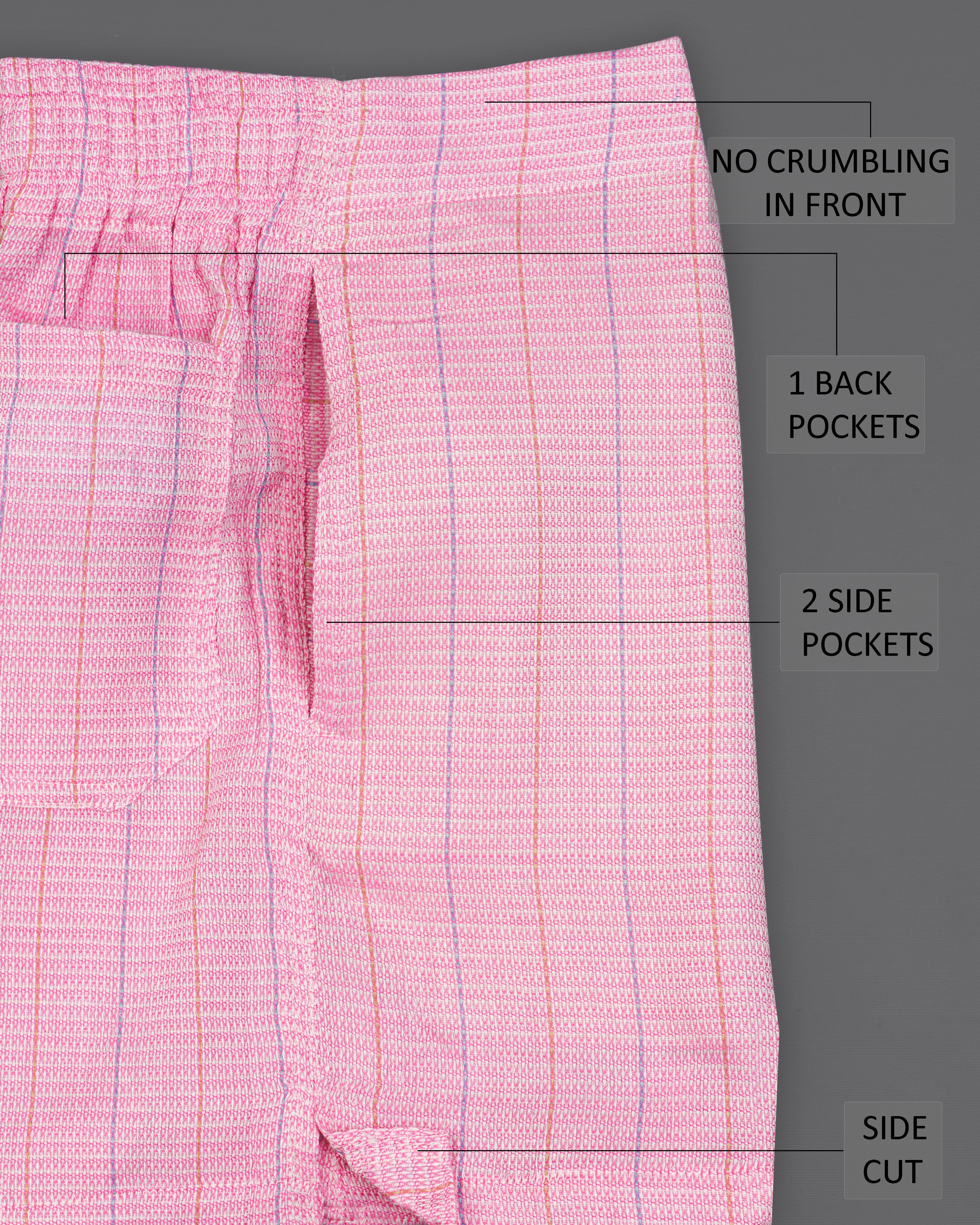 Blossom Pink Striped Dobby Boxers BX486-28, BX486-30, BX486-32, BX486-34, BX486-36, BX486-38, BX486-40, BX486-42, BX486-44