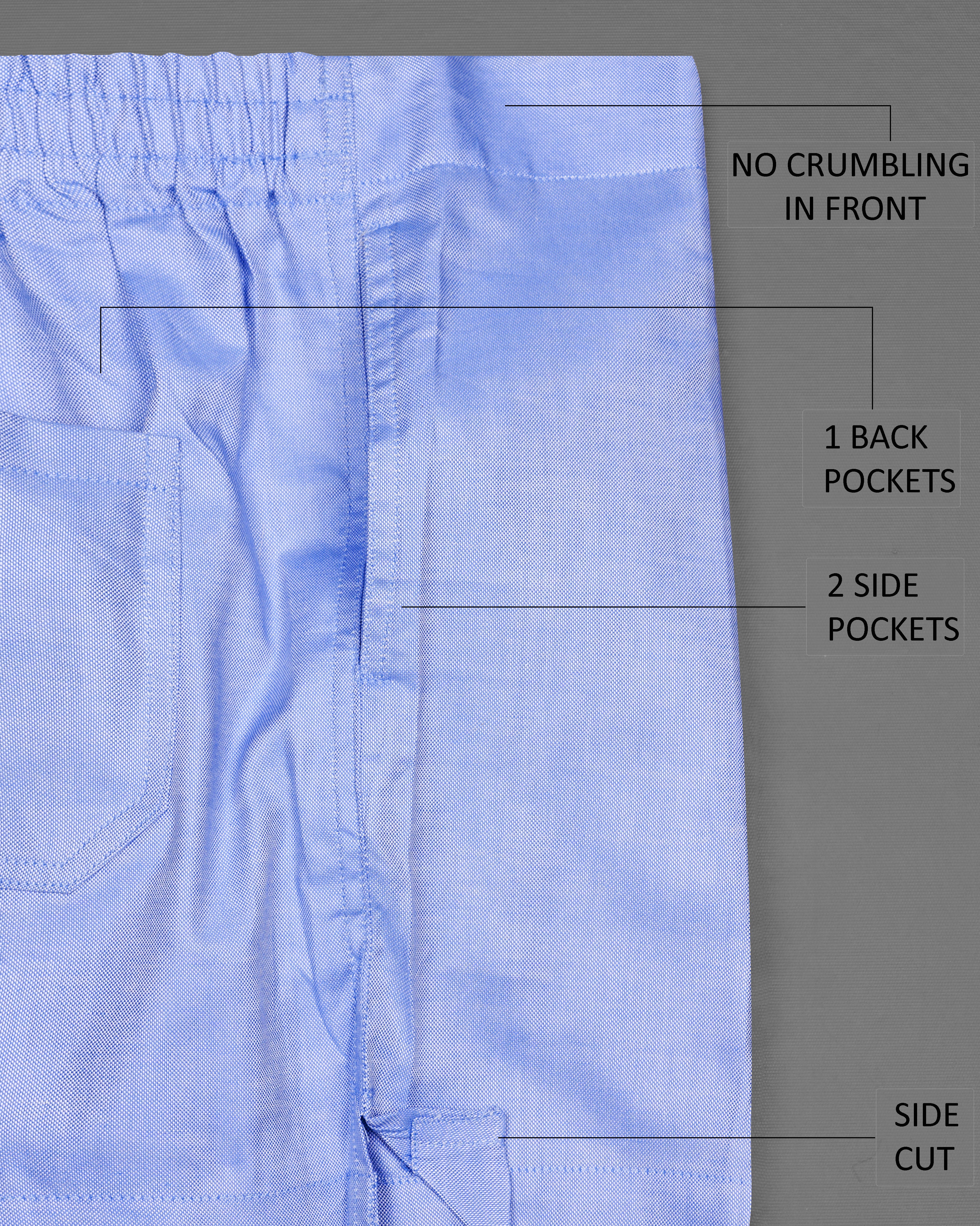 Periwinkle Blue with Black Dobby Textured Boxers and Periwinkle Blue Premium Tencel Boxers Combo BX502-BX503-28, BX502-BX503-30, BX502-BX503-32, BX502-BX503-34, BX502-BX503-36, BX502-BX503-38, BX502-BX503-40, BX502-BX503-42, BX502-BX503-44