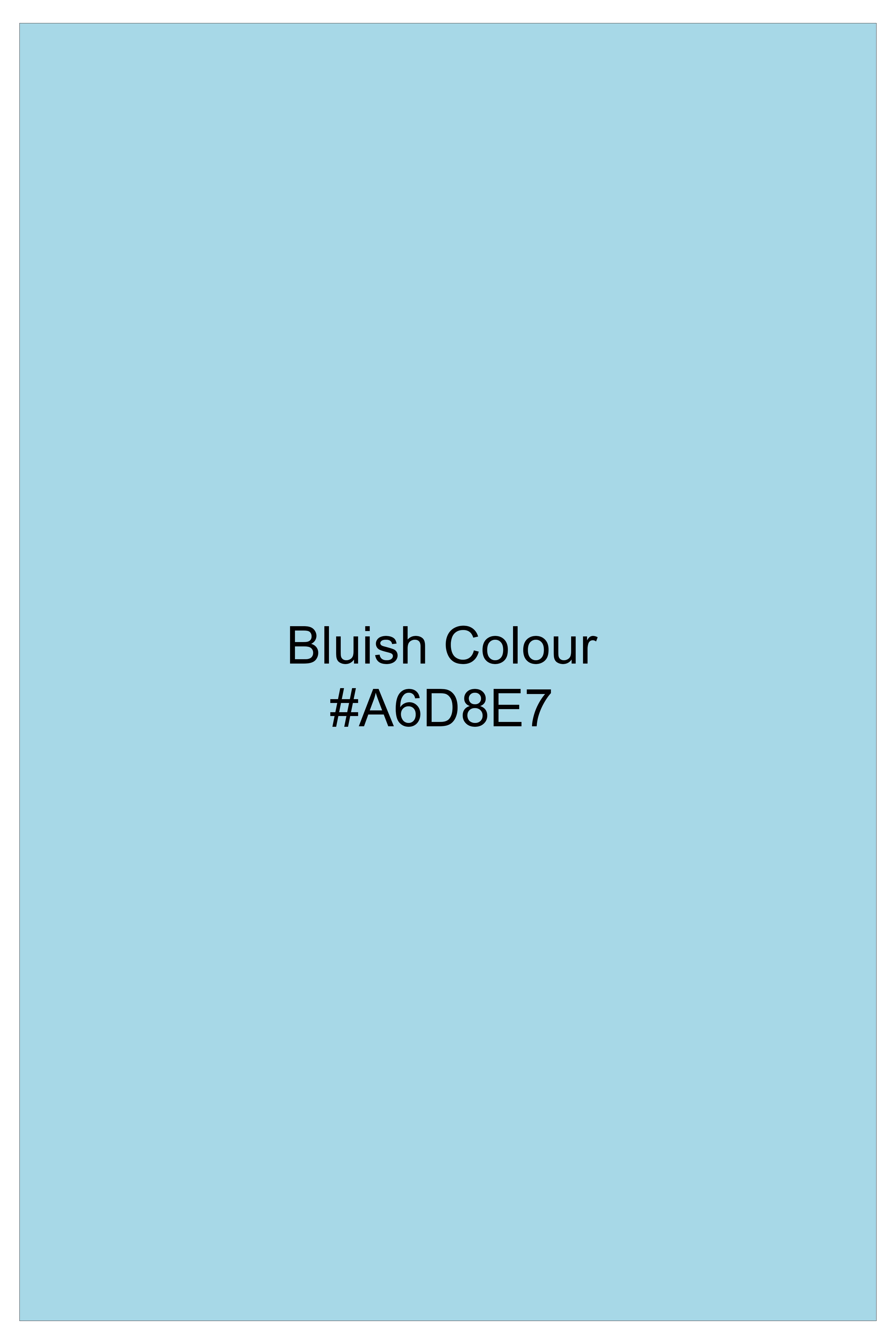 Bluish Blue Solid Subtle Sheen Super Soft Premium Cotton Boxer