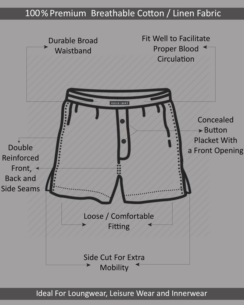 Buttermilk Yellow Ditsy Printed Premium Cotton Boxers