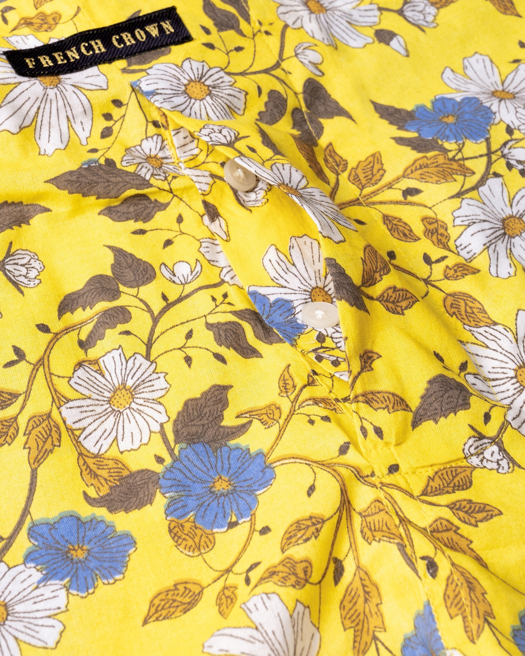 Gorse Yellow Flowers Printed and Cupid Printed Premium Cotton Boxers CBX385-28, CBX385-30, CBX385-32, CBX385-34, CBX385-36, CBX385-38, CBX385-40, CBX385-42, CBX385-44
