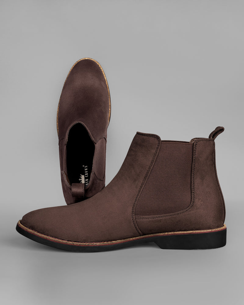 Deep Taupe Brown suede Chelsea Boots FT067-6, FT067-7, FT067-8, FT067-9, FT067-10