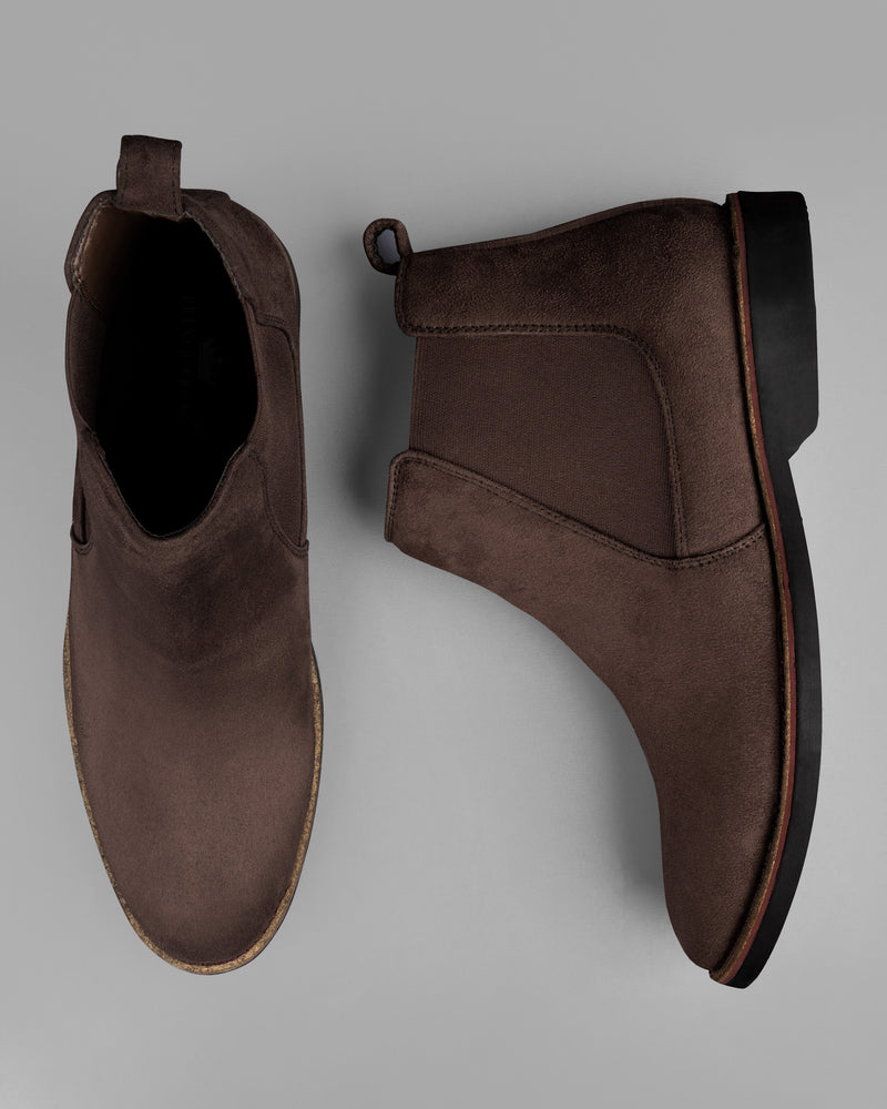 Deep Taupe Brown suede Chelsea Boots FT067-6, FT067-7, FT067-8, FT067-9, FT067-10