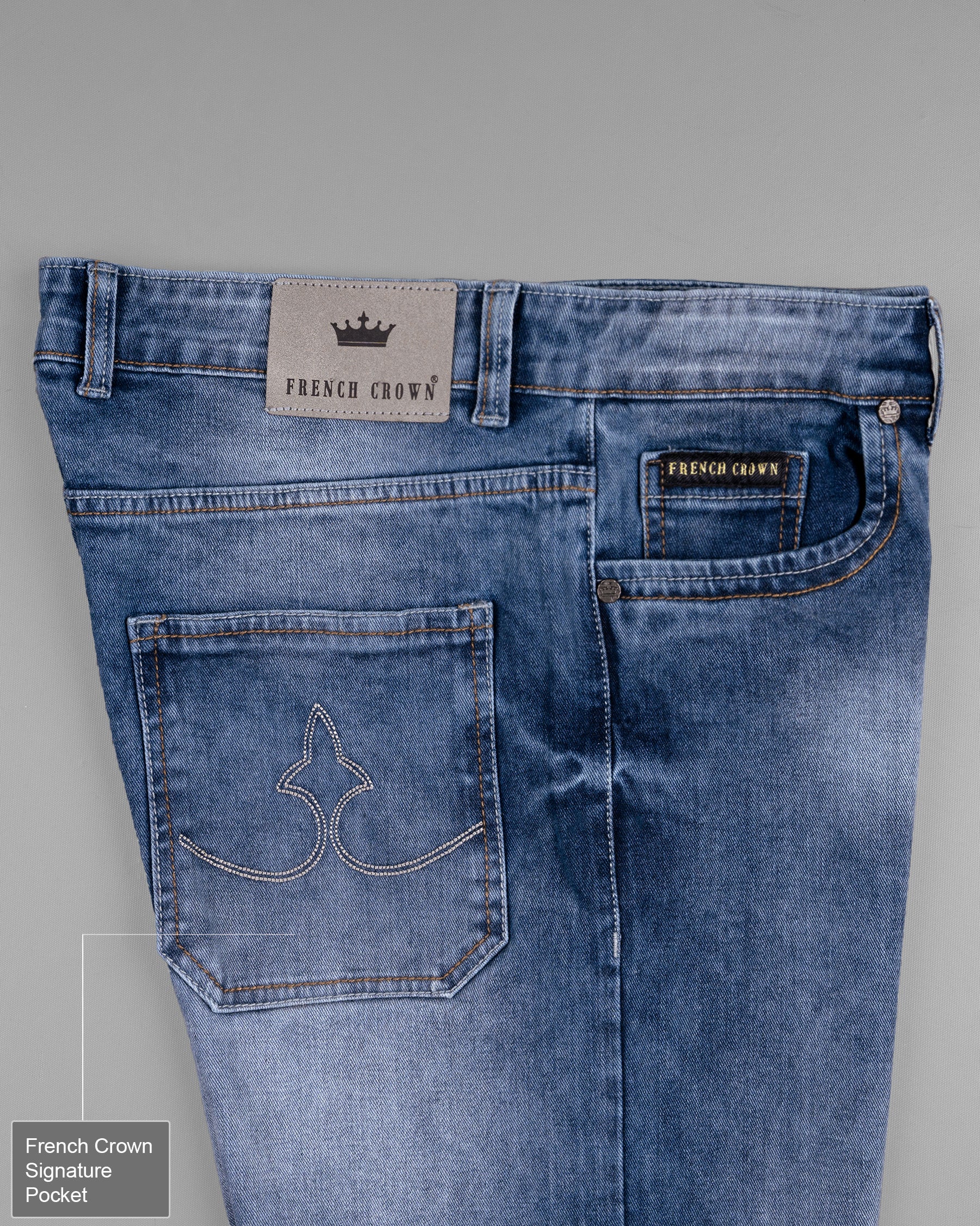 Ship Cove Blue Stone Wash Clean Look Stretchable Denim J139-32, J139-34, J139-36, J139-38, J139-40