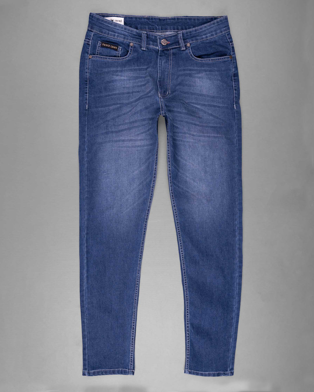 Blue denim jeans