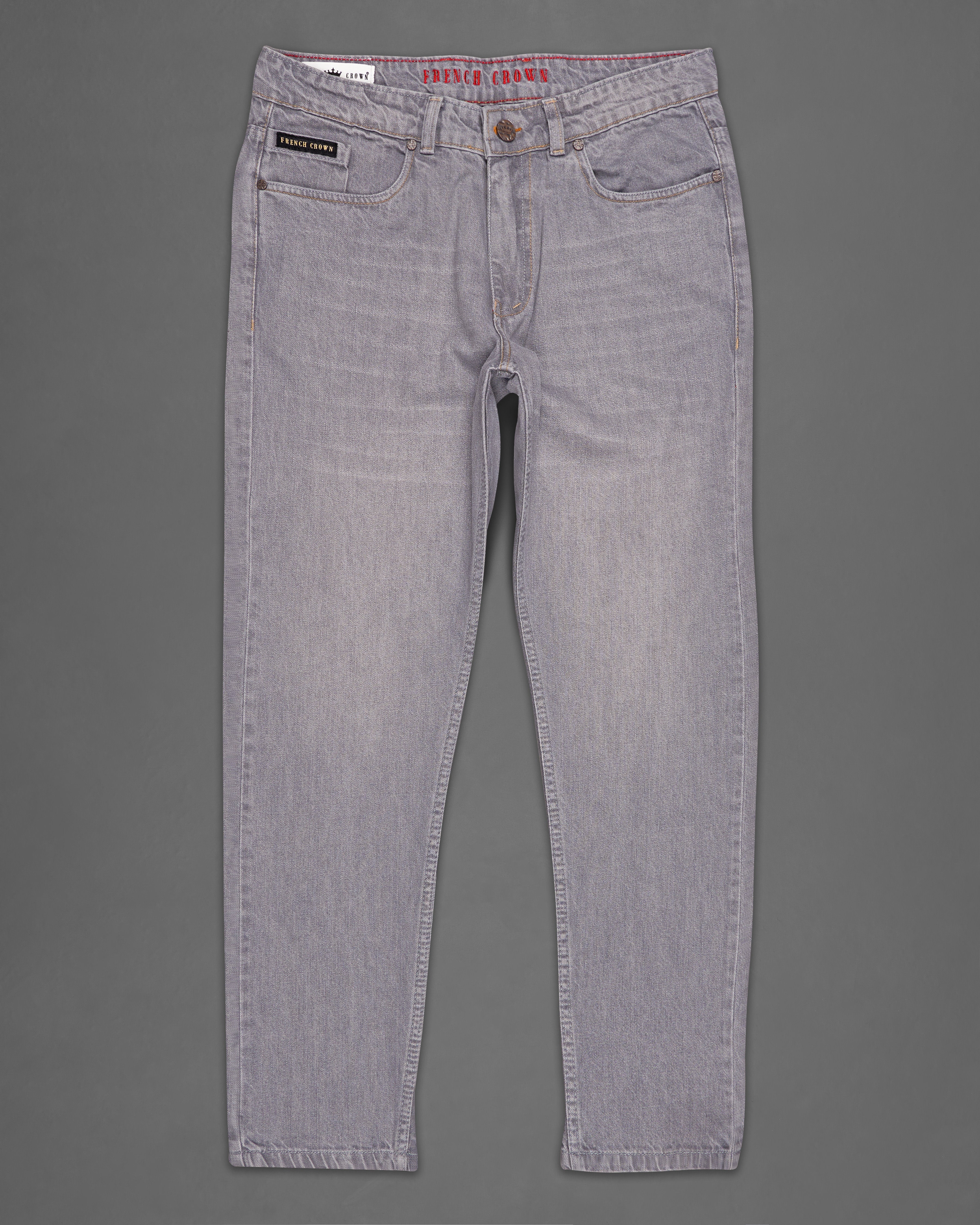 Venus Gray Slim Fit Mid-Rise Clean Look Denim Jeans