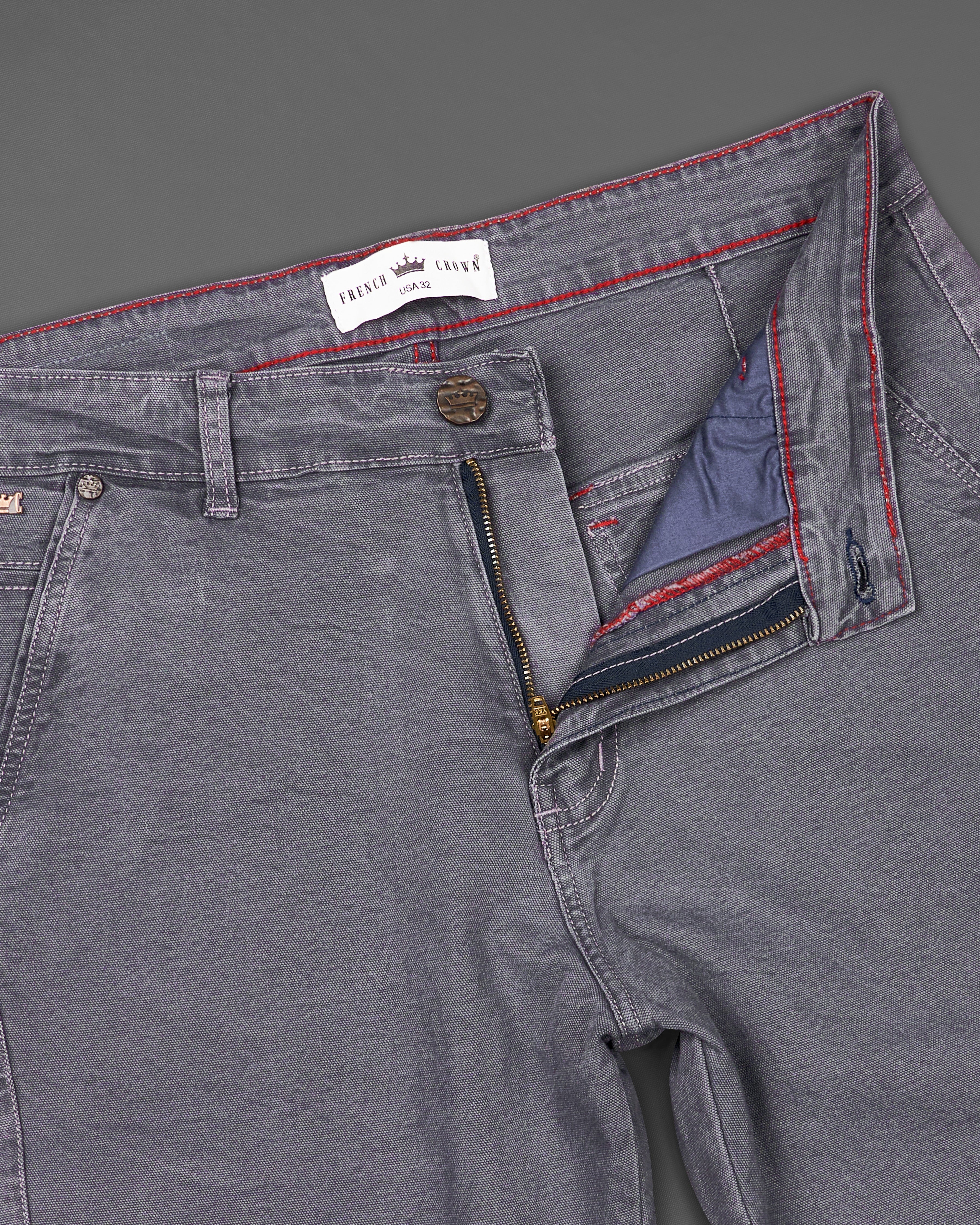 Shuttle Gray Rinse Wash Stretchable Cargo Denim J179-32, J179-34, J179-36, J179-38, J179-40