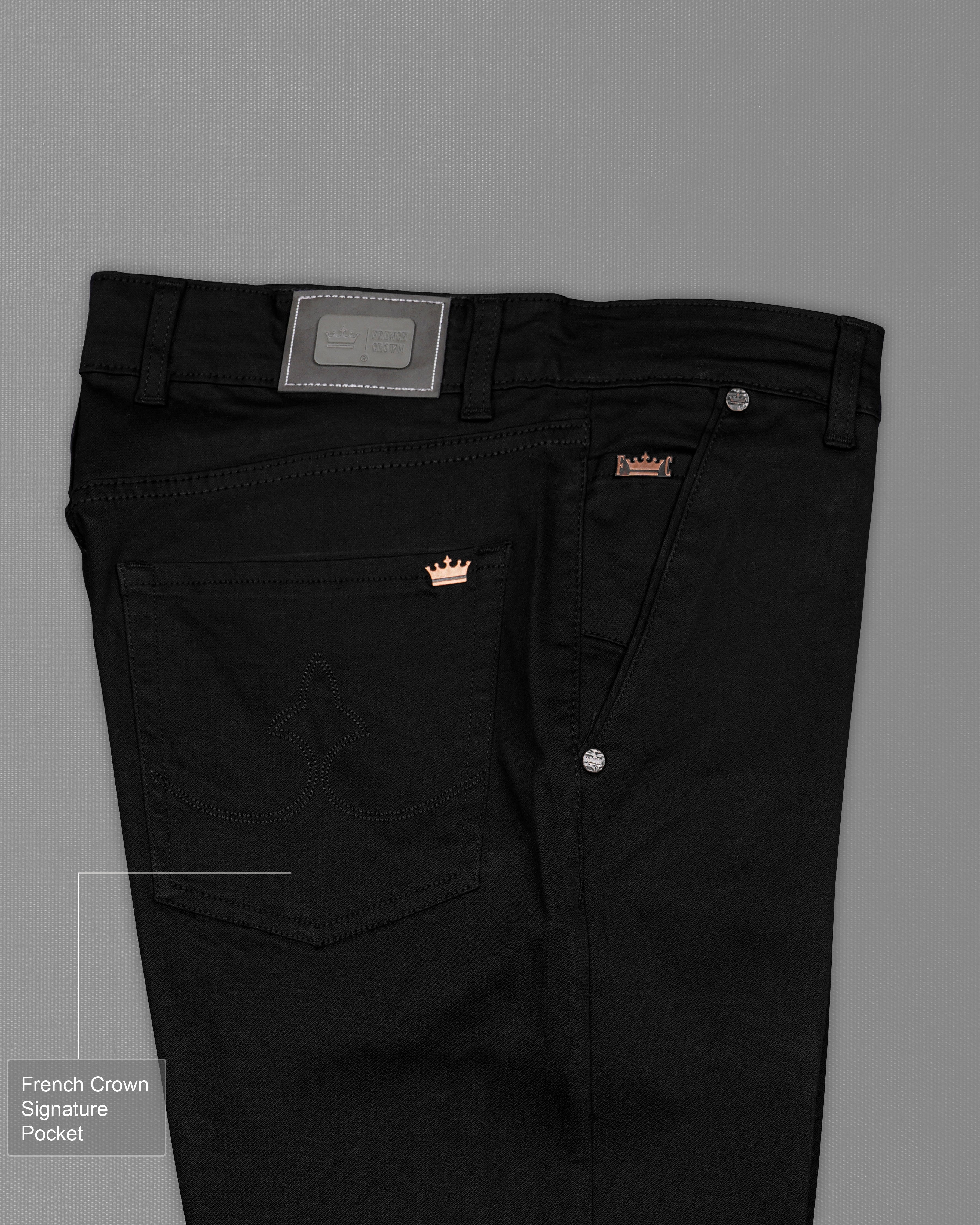 Jade Black Clean Look Rinse Wash Super Stretchable Denim J206-30, J206-32, J206-34, J206-36, J206-38, J206-40