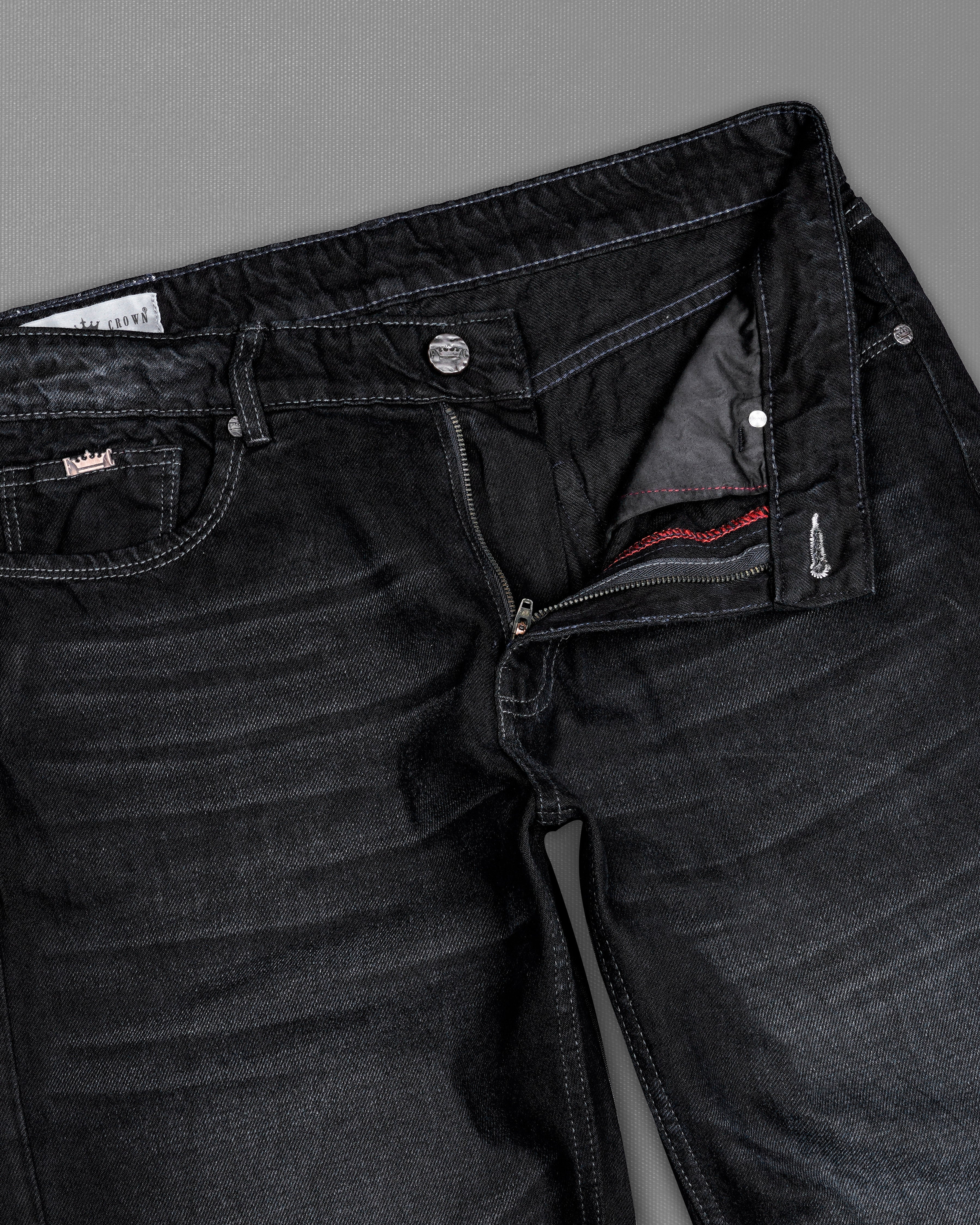 【DEARMINE】Semi Washing Wide Fit Denim Jemina-Light-Wash-Raw-Hem-Wide