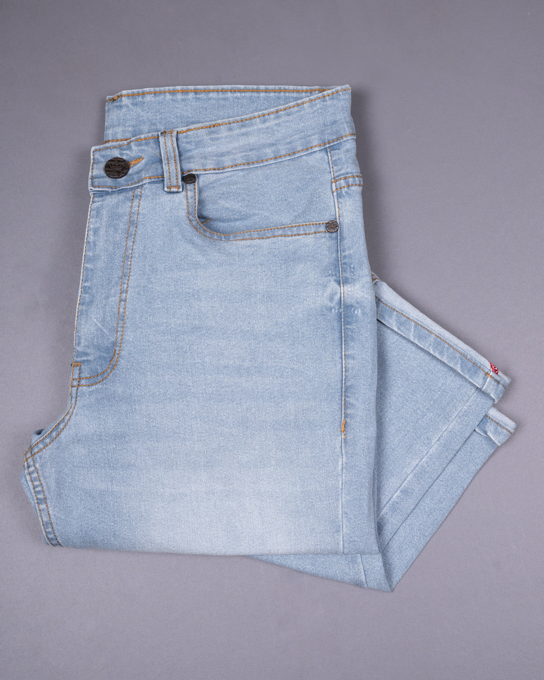 Echo Blue Slim Fit Mid-Rise Clean Look Stretchable Denim J93-32, J93-34, J93-36, J93-38, J93-40