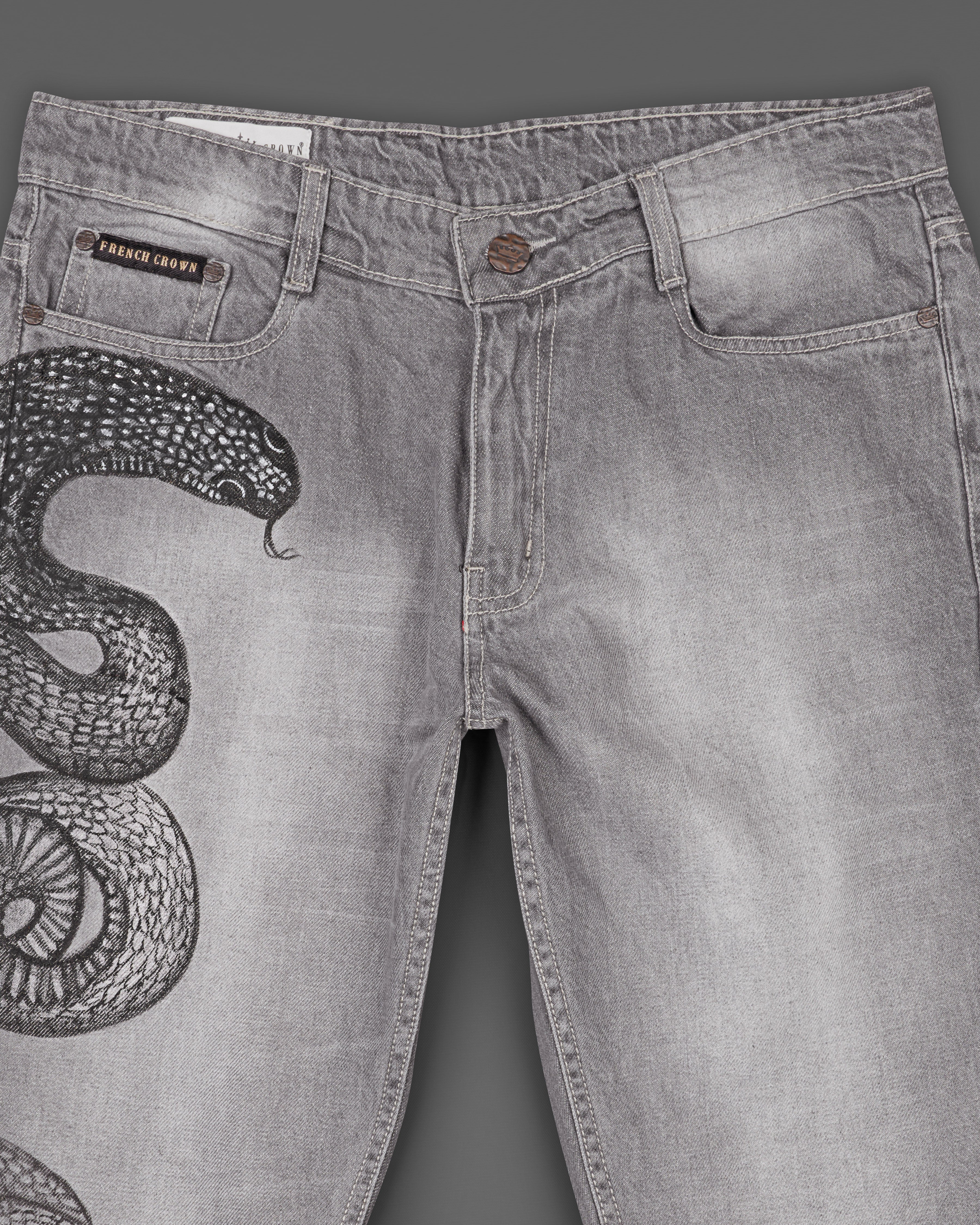 Monsoon Gray Slim Fit Mid-Rise Clean Look Denim Jeans