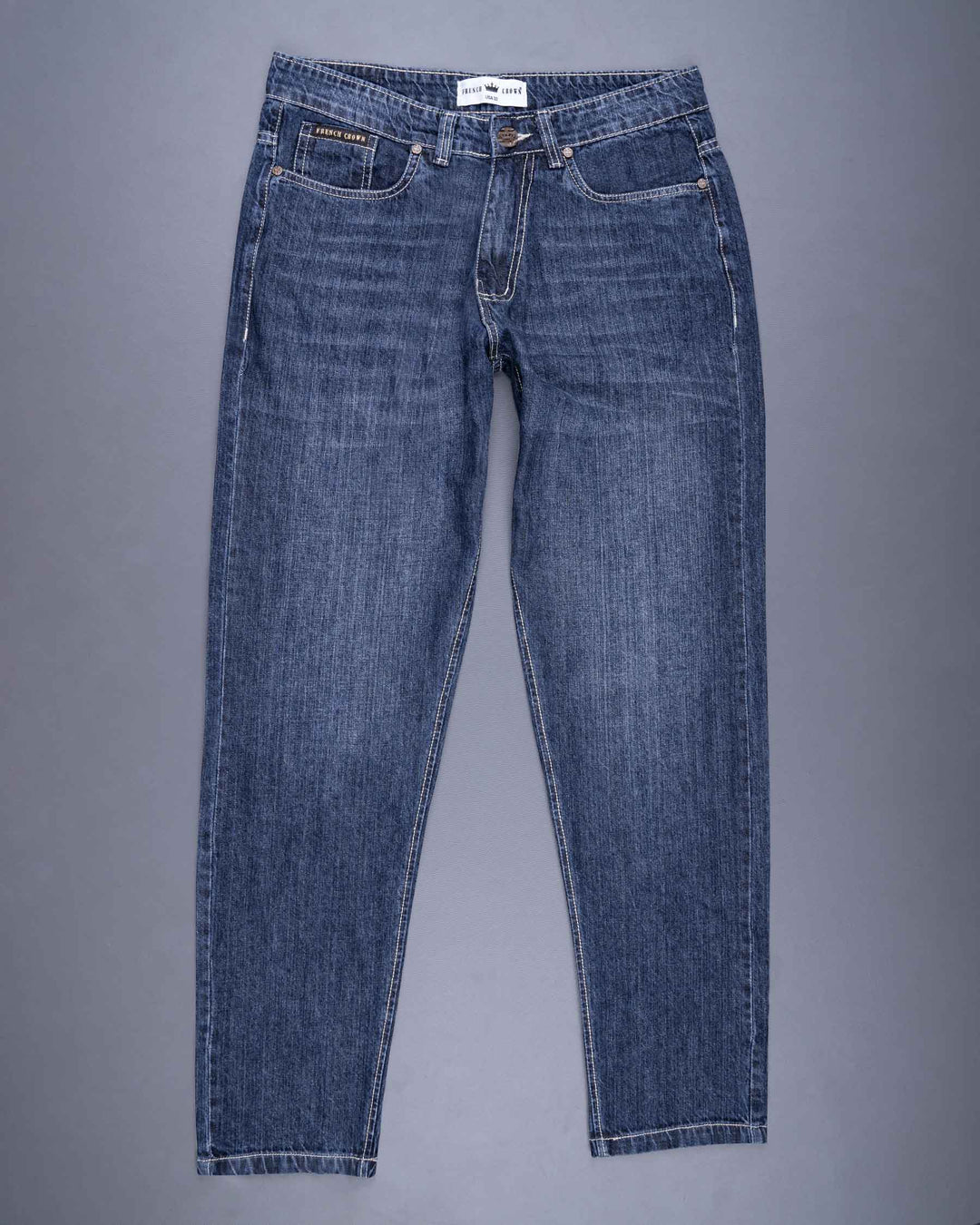 Blue comfort fit denim jeans