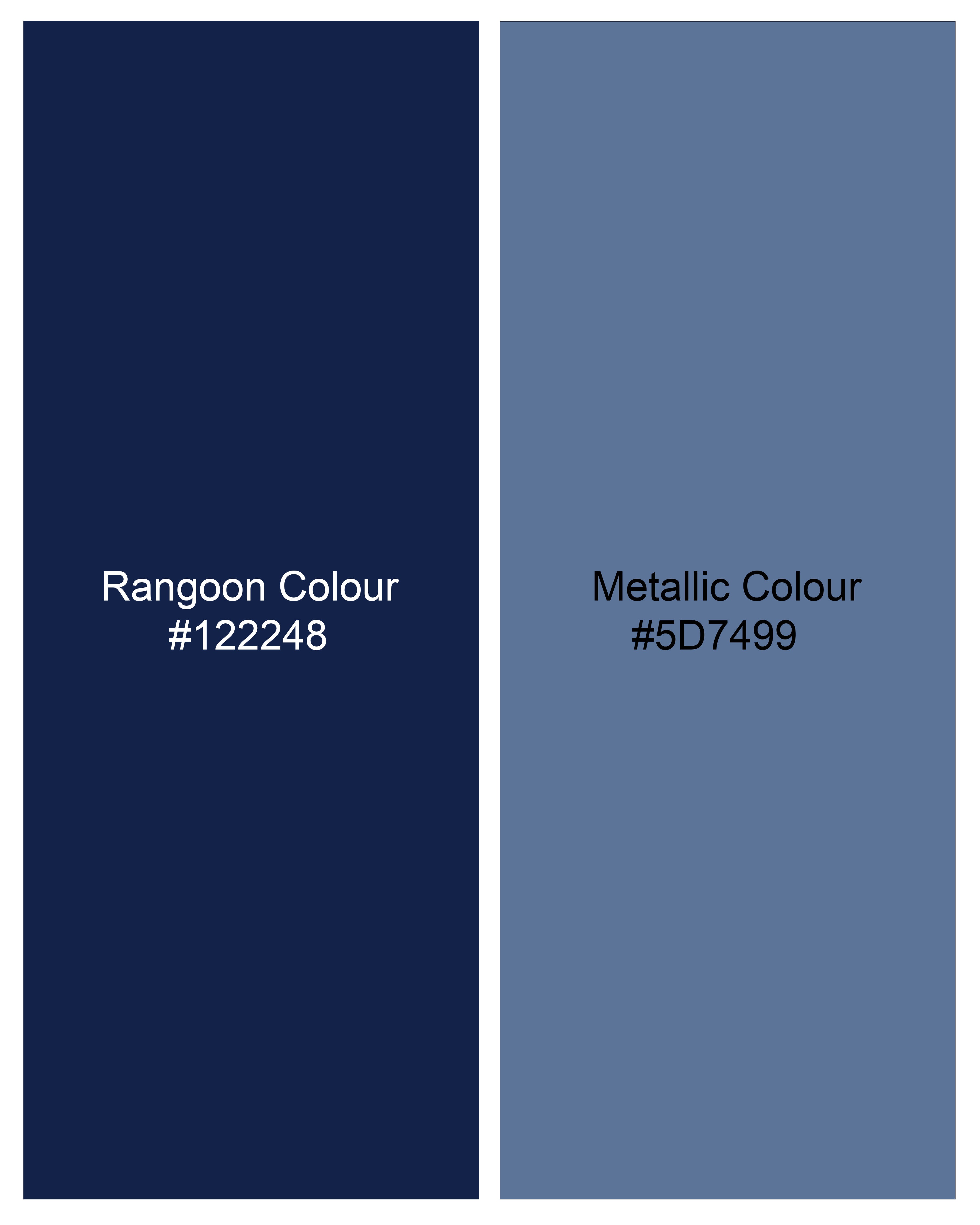 Rangoon Blue and Metallic Blue Acid Wash Hand Painted Stretchable Denim J180-ART-30, J180-ART-32, J180-ART-34, J180-ART-36, J180-ART-38, J180-ART-40