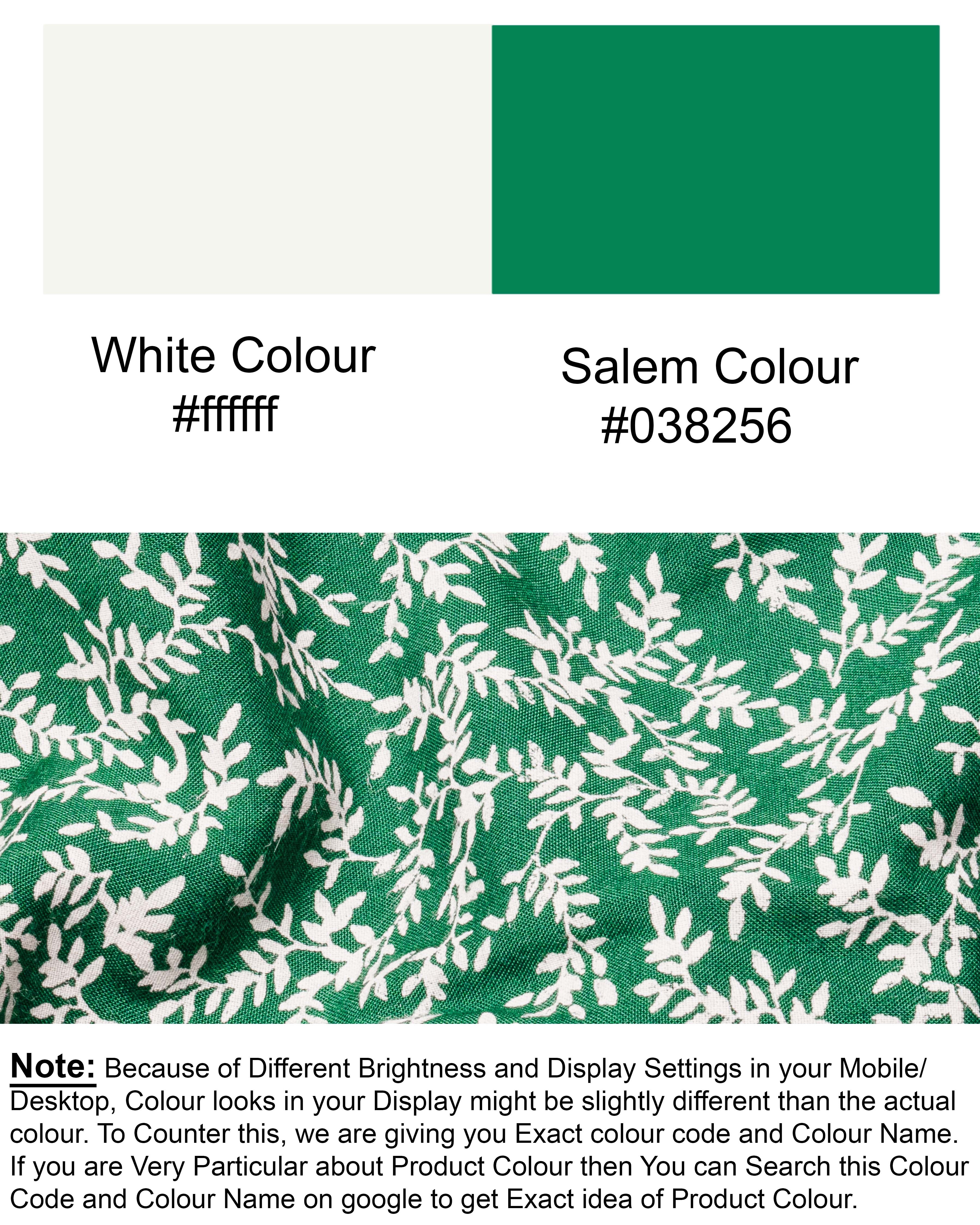 Salem Green Leaves Printed Premium Tencel Lounge Pant LP143-28, LP143-30, LP143-32, LP143-34, LP143-36, LP143-38, LP143-40, LP143-42, LP143-44