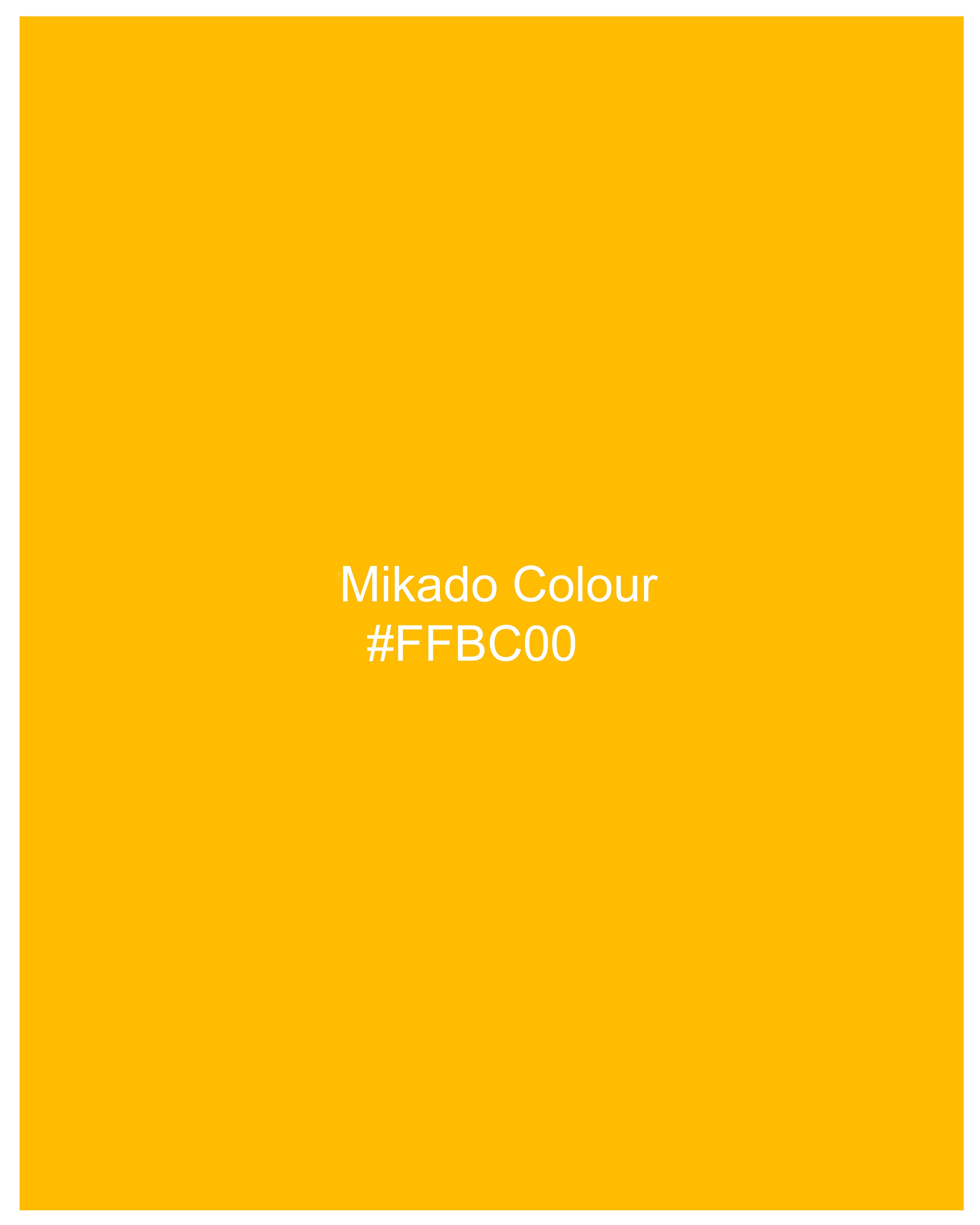 Mikado Yellow Sleeveless Embroidered Jacket with Kurta, Pants Set