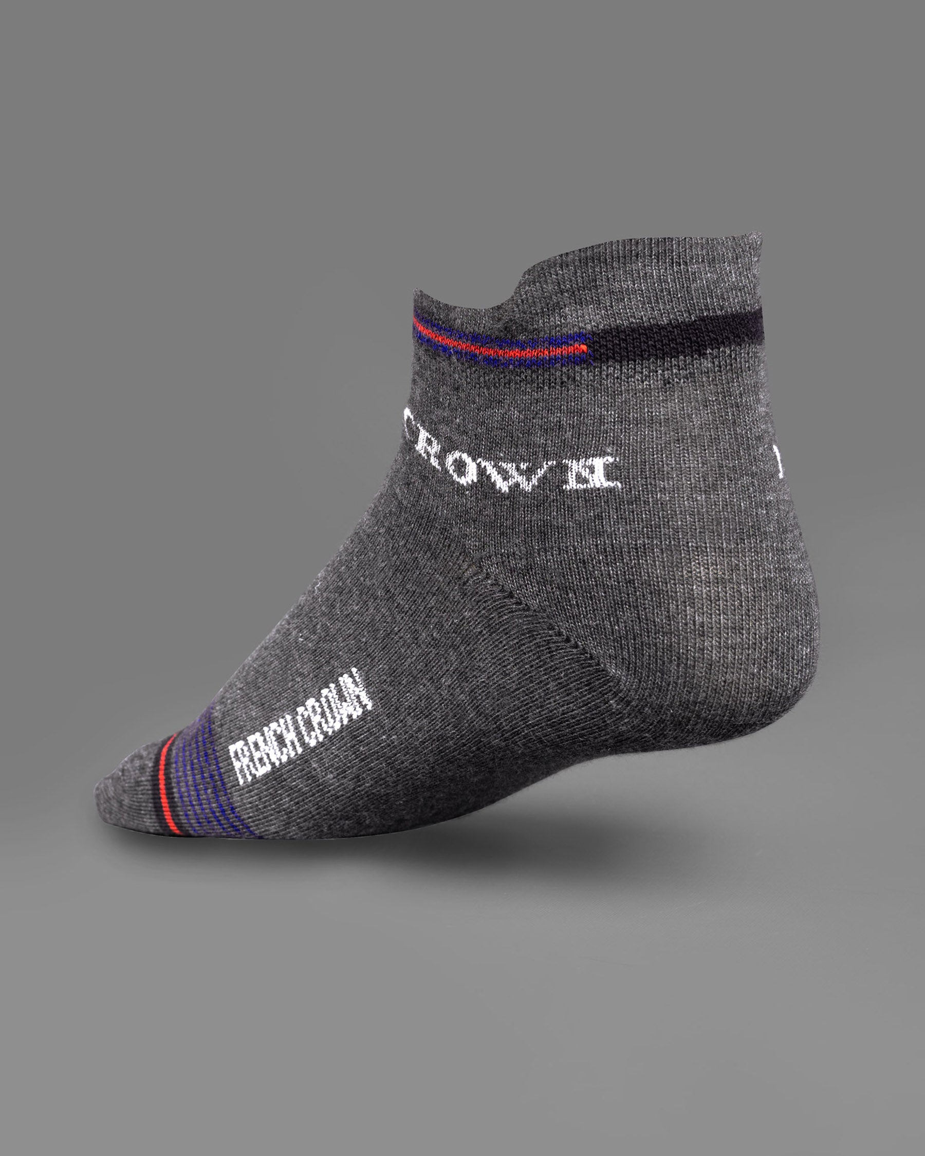 Gray and Blue Striped Ankle Length Socks SO007