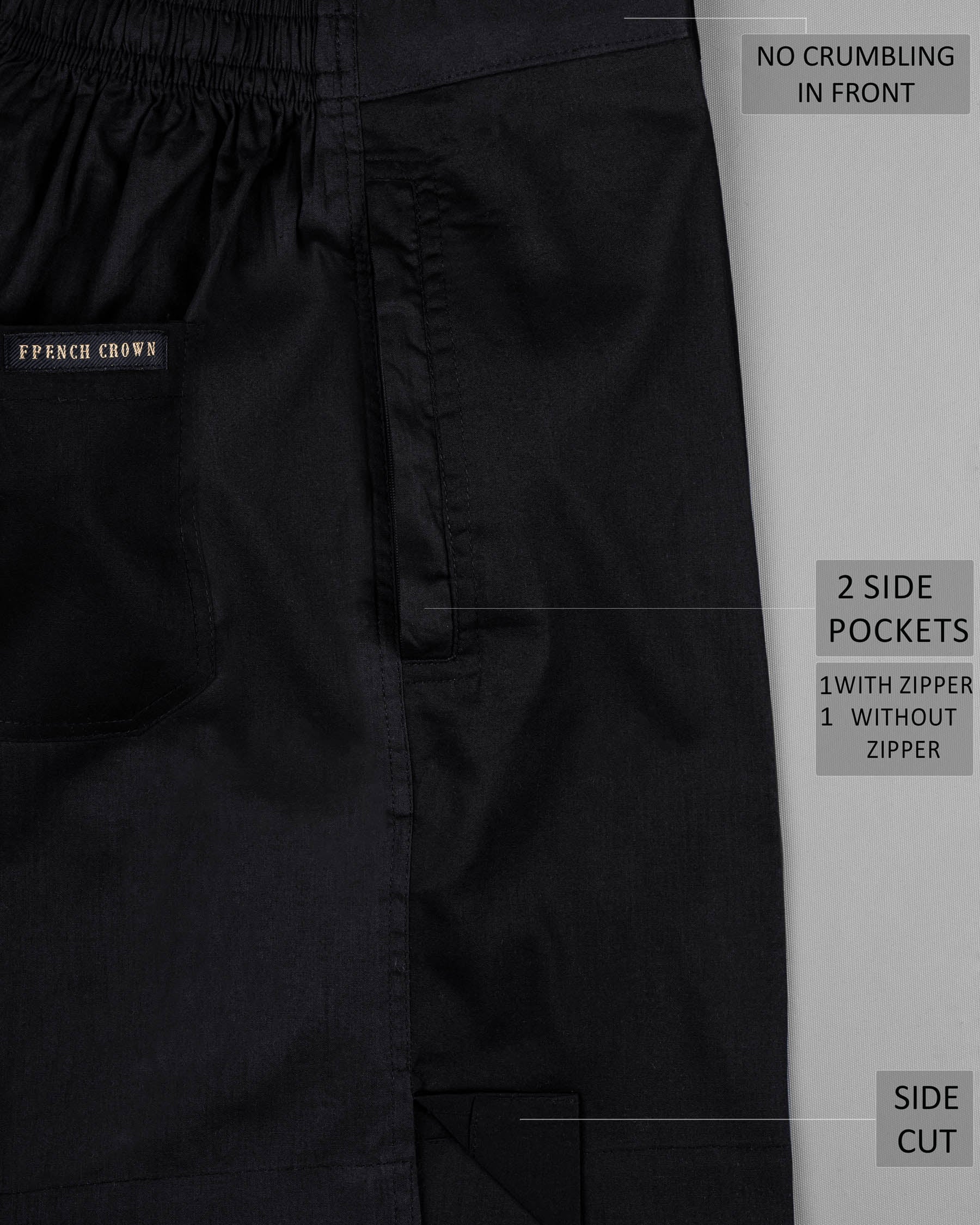 JADE BLACK SUPER SOFT PREMIUM COTTON SHORTS SR141-28, SR141-30, SR141-32, SR141-34, SR141-36, SR141-38, SR141-40, SR141-42, SR141-44