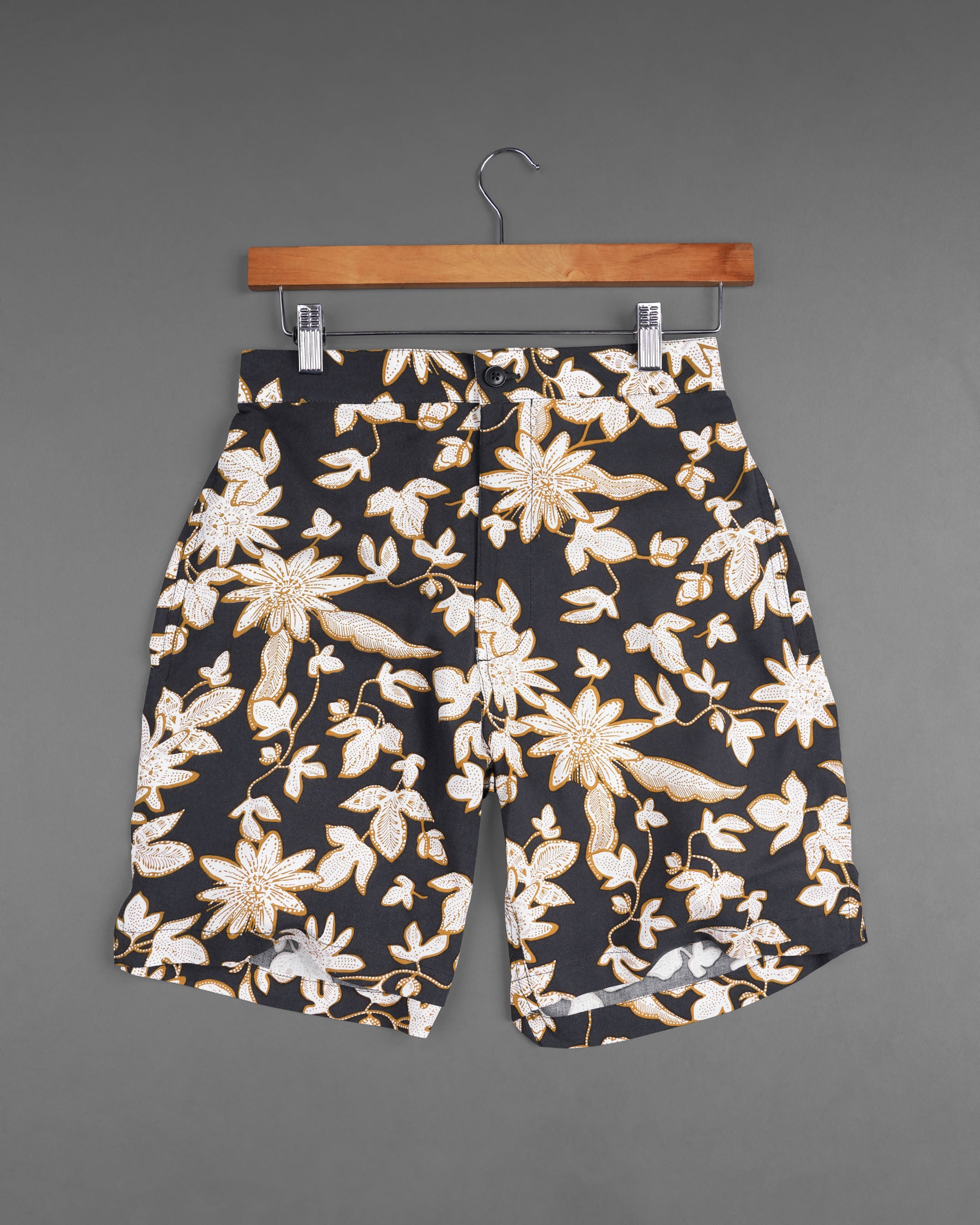 Mine Shaft Floral Printed Premium Tencel Shorts SR162-28, SR162-30, SR162-32, SR162-34, SR162-36, SR162-38, SR162-40, SR162-42, SR162-44