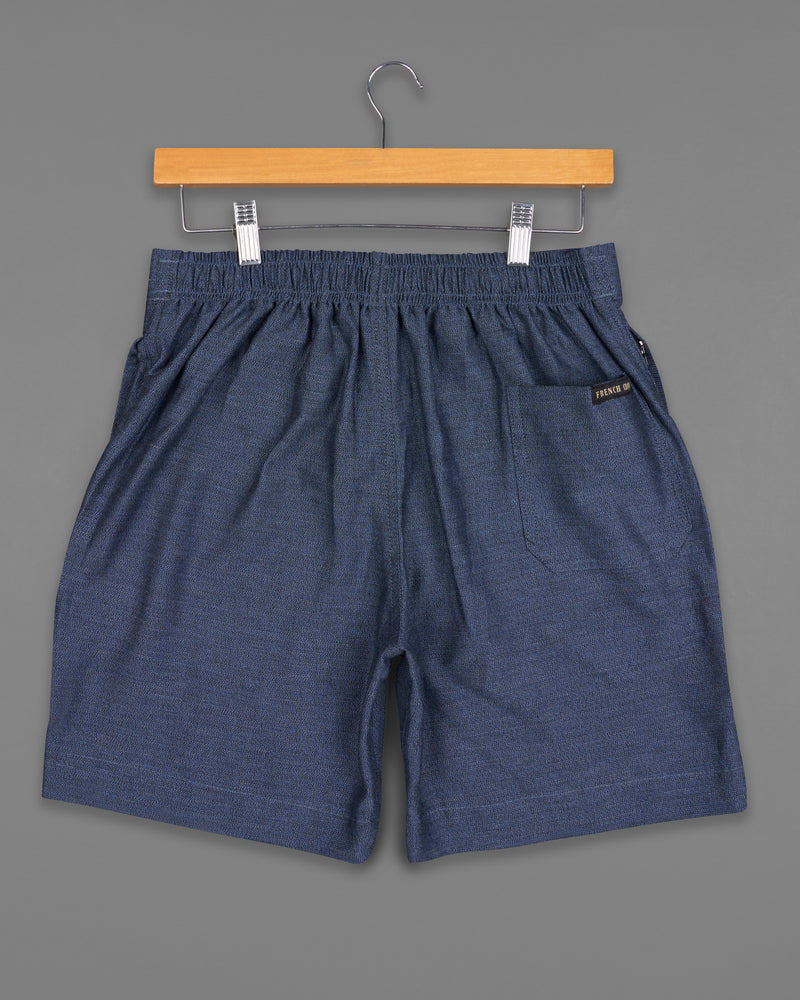 Bleached Gray Dobby Textured Giza Cotton Shorts SR228-28, SR228-30, SR228-32, SR228-34, SR228-36, SR228-38, SR228-40, SR228-42, SR228-44