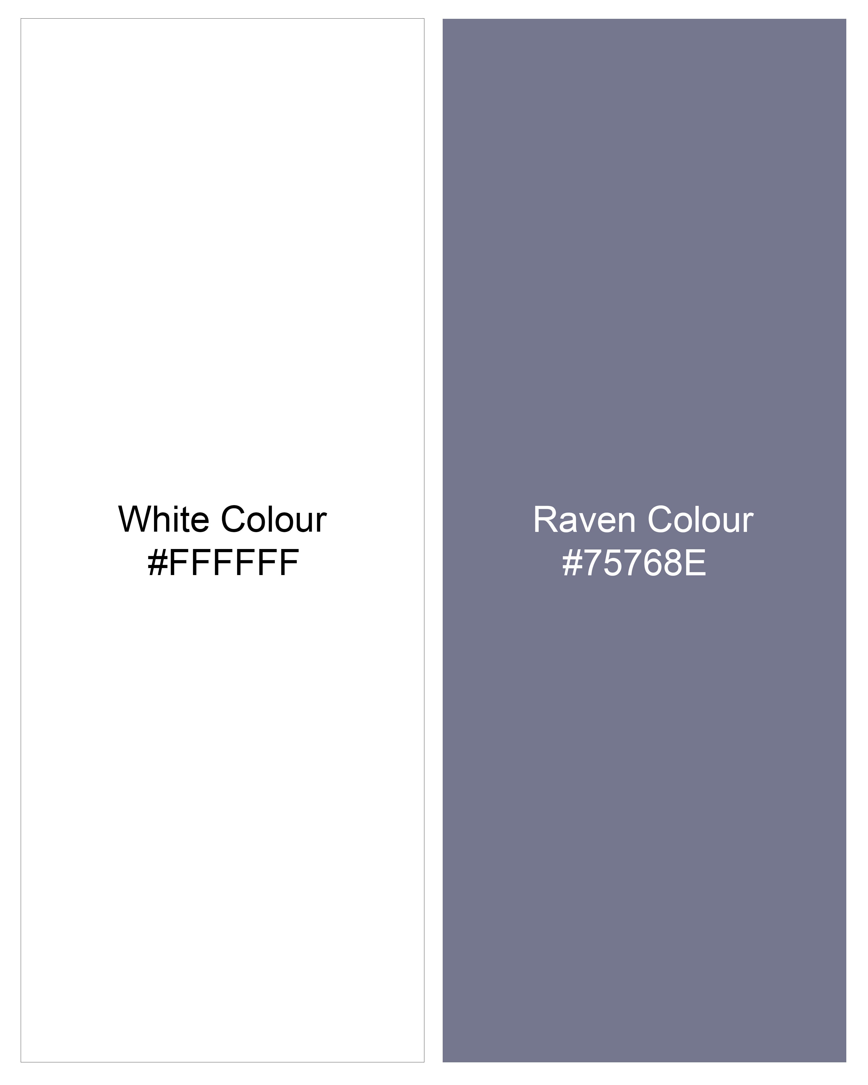 Bright White and Raven Gray Striped Premium Cotton Shorts SR232-28, SR232-30, SR232-32, SR232-34, SR232-36, SR232-38, SR232-40, SR232-42, SR232-44