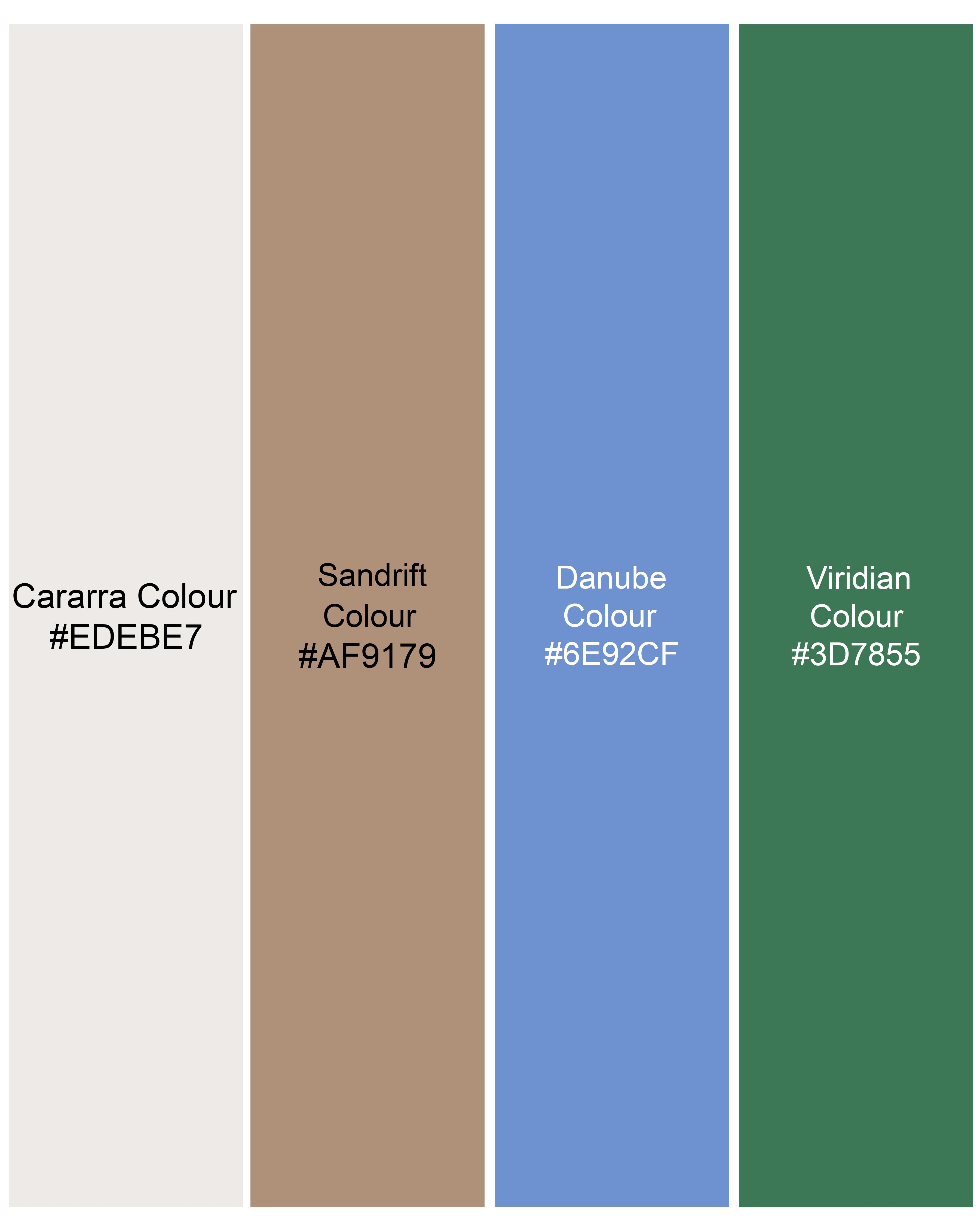 Cararra Cream Multicoloured Ditsy Printed Premium Cotton Shorts SR237-28, SR237-30, SR237-32, SR237-34, SR237-36, SR237-38, SR237-40, SR237-42, SR237-44